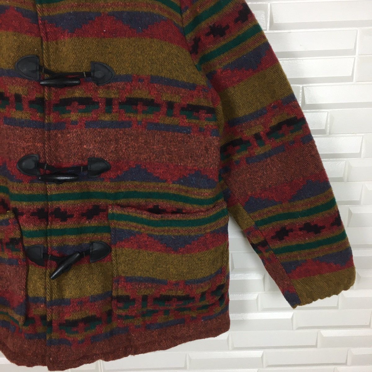 Native Santa Fe Trail Wool Navajo Duffle Coat Size US L / EU 52-54 / 3 - 4 Thumbnail