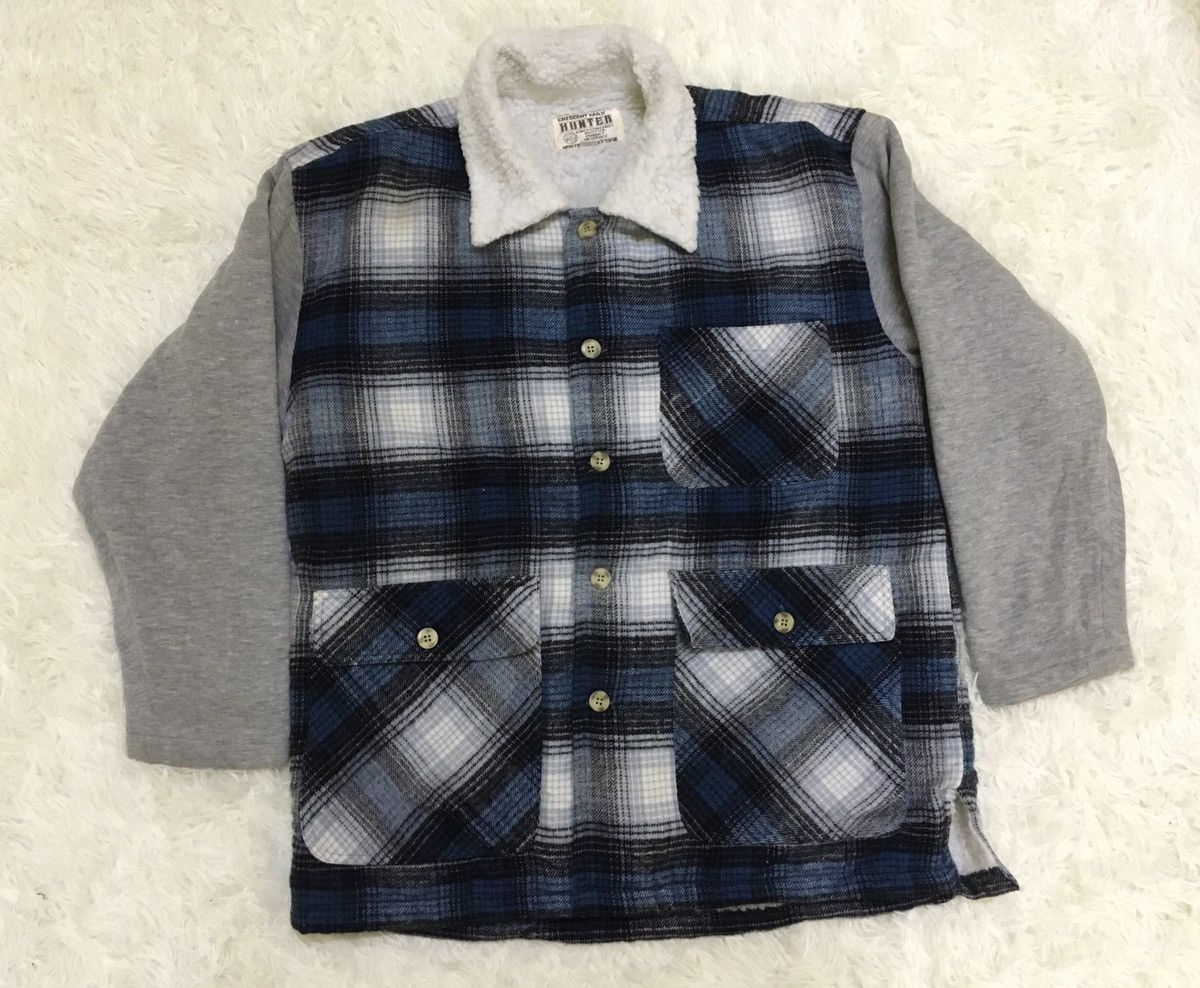 Japanese Brand Hunter Wool Sherpa Flannel Oversize Size US M / EU 48-50 / 2 - 3 Thumbnail