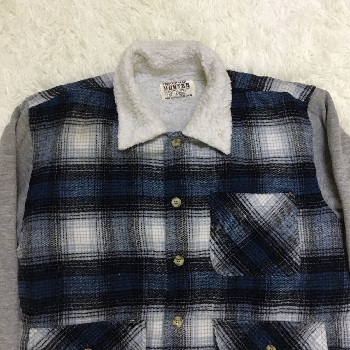 Japanese Brand Hunter Wool Sherpa Flannel Oversize Size US M / EU 48-50 / 2 - 6 Thumbnail