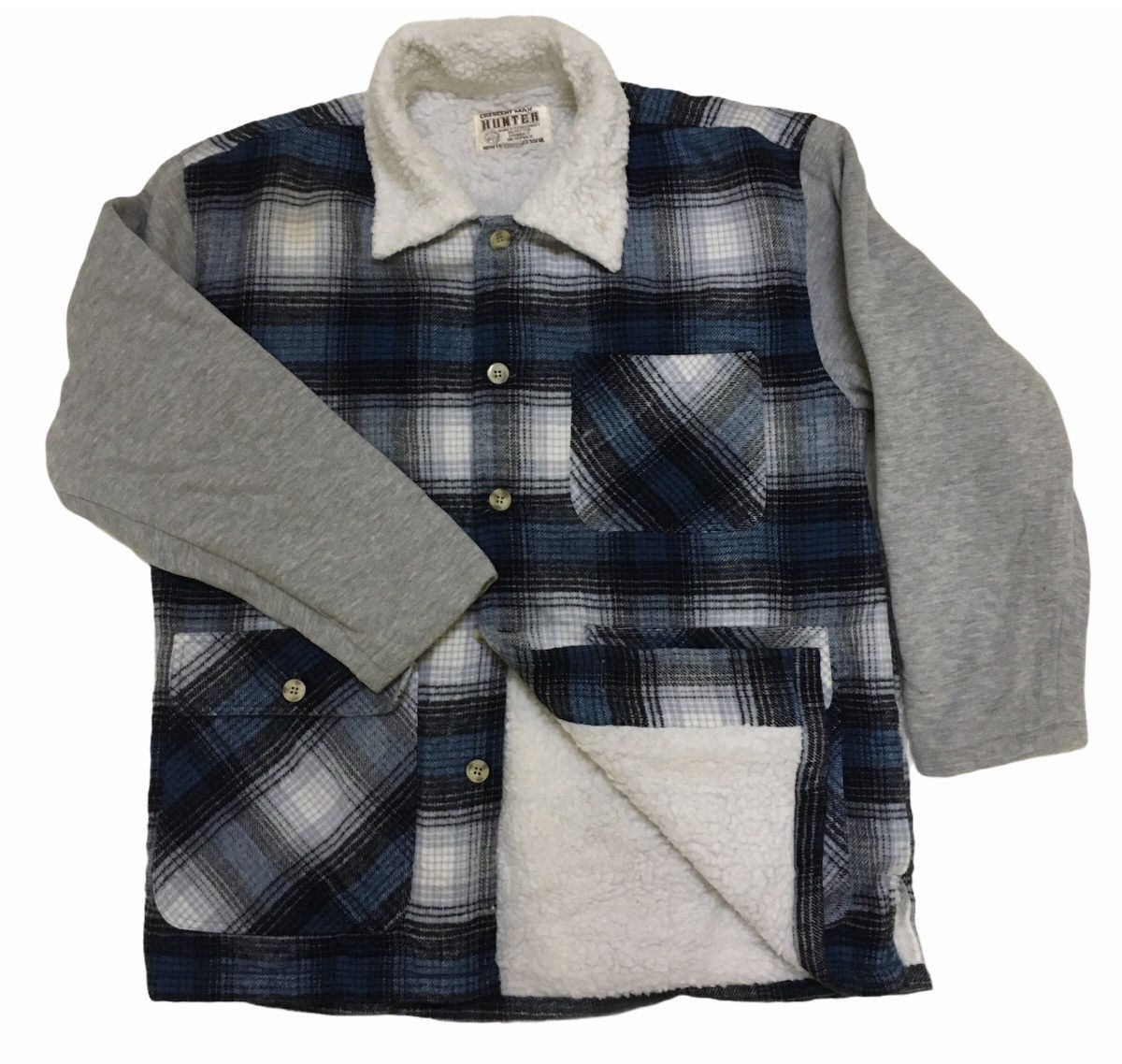 Japanese Brand Hunter Wool Sherpa Flannel Oversize Size US M / EU 48-50 / 2 - 1 Thumbnail