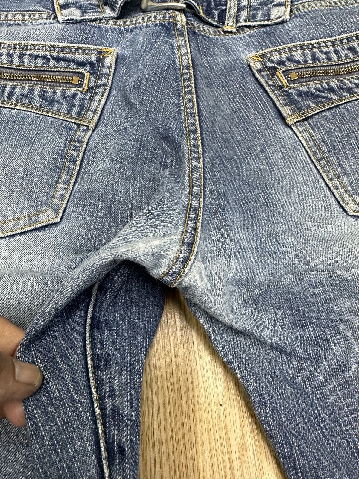 14th Addiction × Beauty Beast × If Six Was Nine Vintage PURPLE & YELLOW Flare Denim J669 Size US 32 / EU 48 - 9 Thumbnail