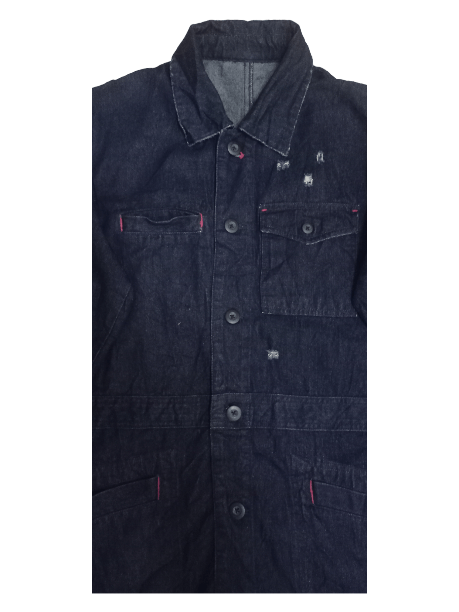 Japanese Brand Vintage Japanese Brand Denim Style Chores Jacket Size US M / EU 48-50 / 2 - 2 Thumbnail
