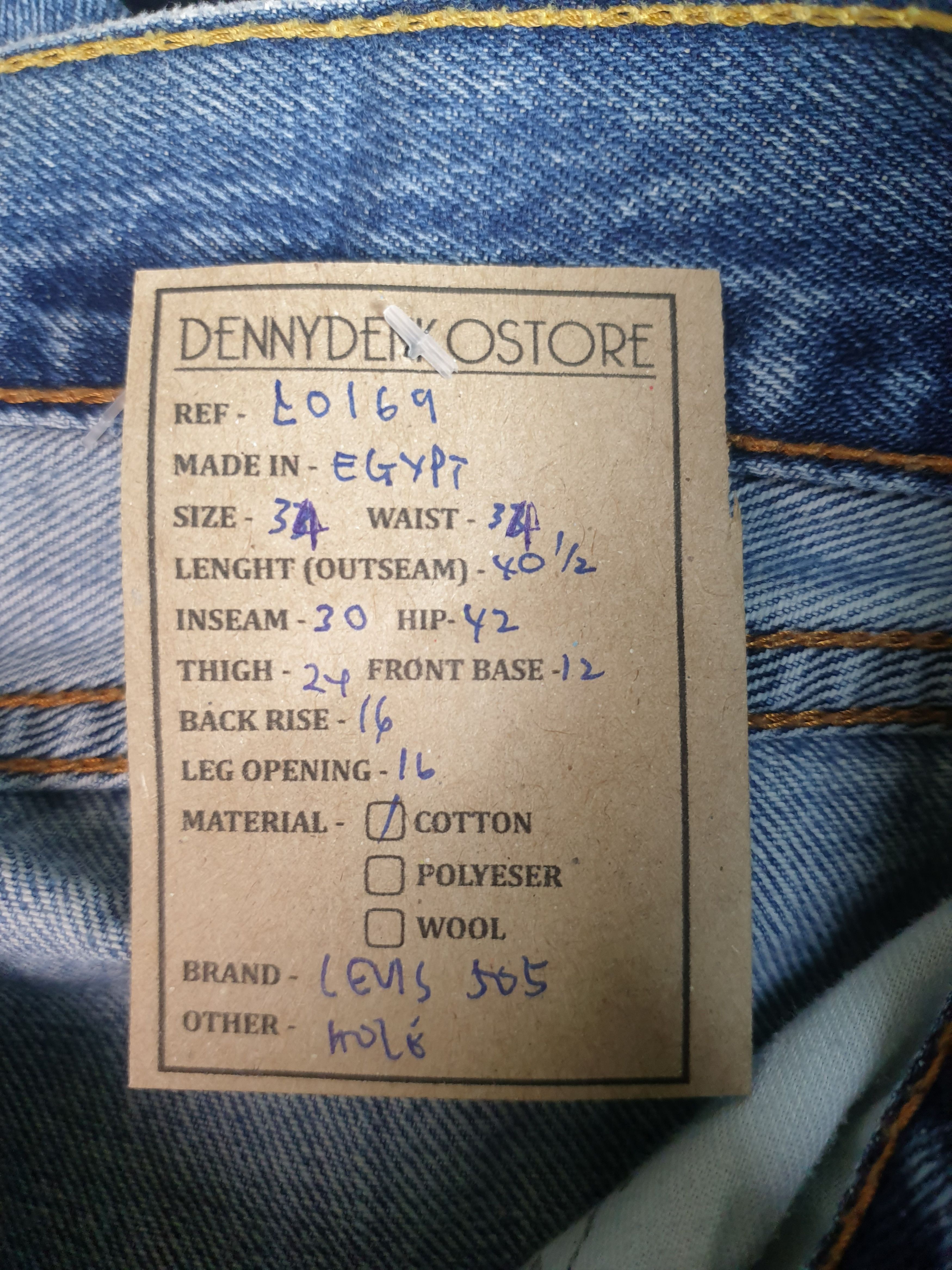 Levi's Vintage LEVIS 505 Light Wash Faded Size 34X30 Jeans L0169 Size US 34 / EU 50 - 12 Thumbnail