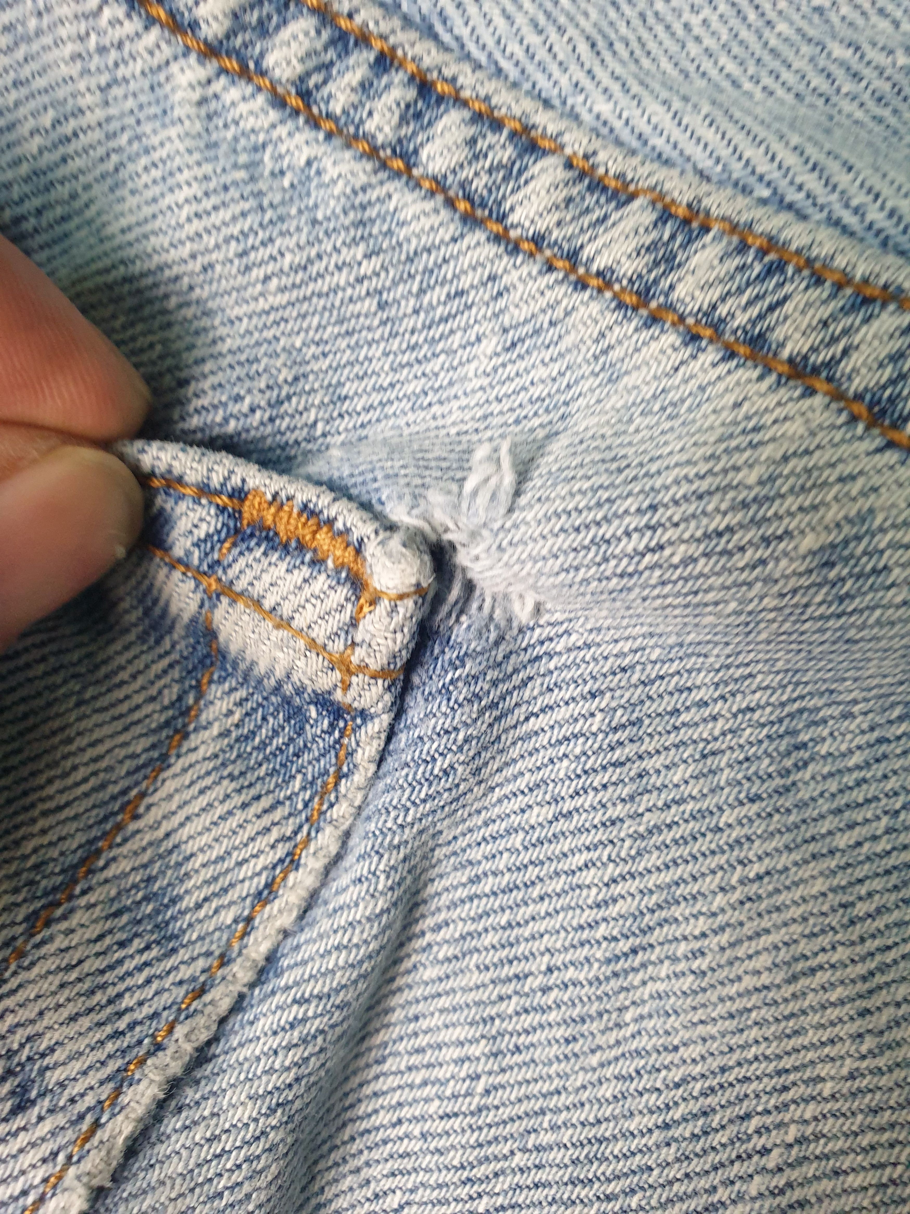 Levi's LEVIS 505 Light Wash Faded Rusty Stain 34X30 Jeans L0158 Size US 34 / EU 50 - 10 Thumbnail