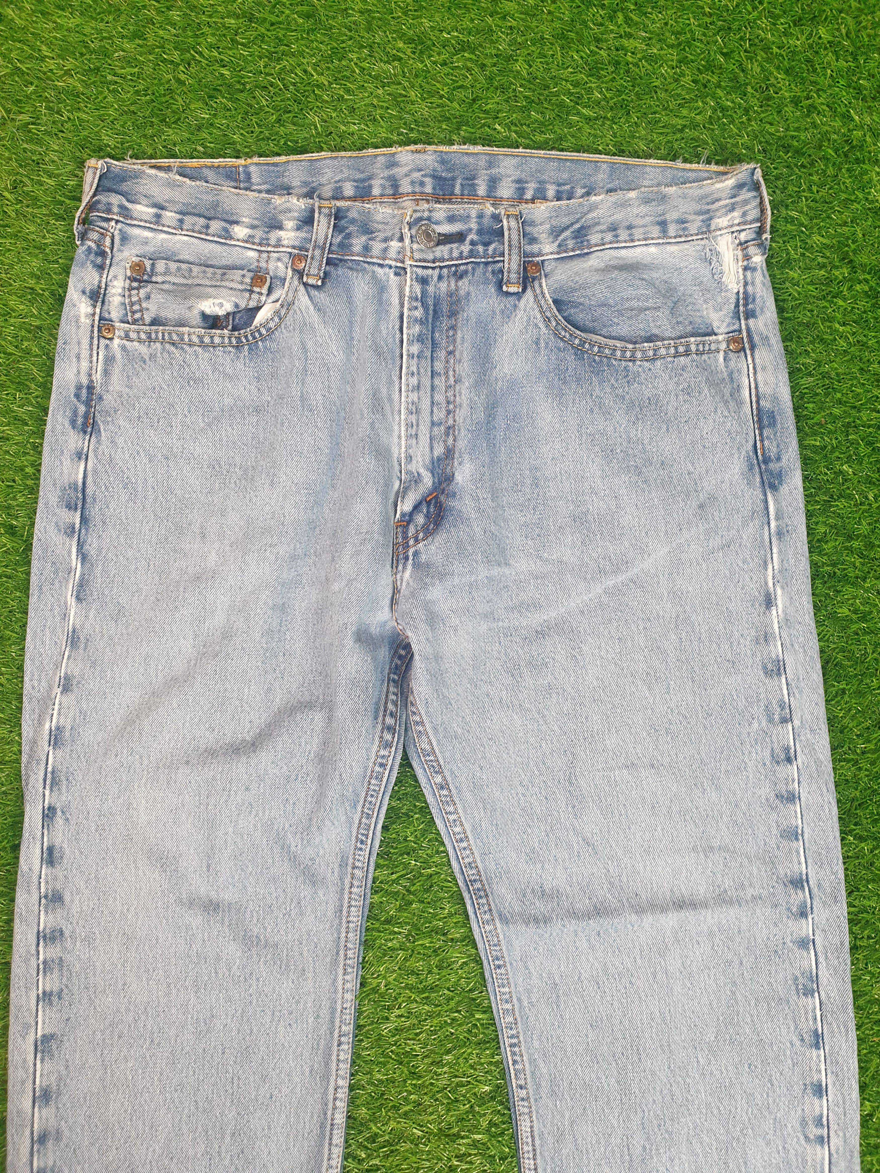 Levi's Vintage Clothing LEVIS 505 Light Wash Distressed Size 36X29.5 Jeans L0177 Size US 36 / EU 52 - 4 Thumbnail