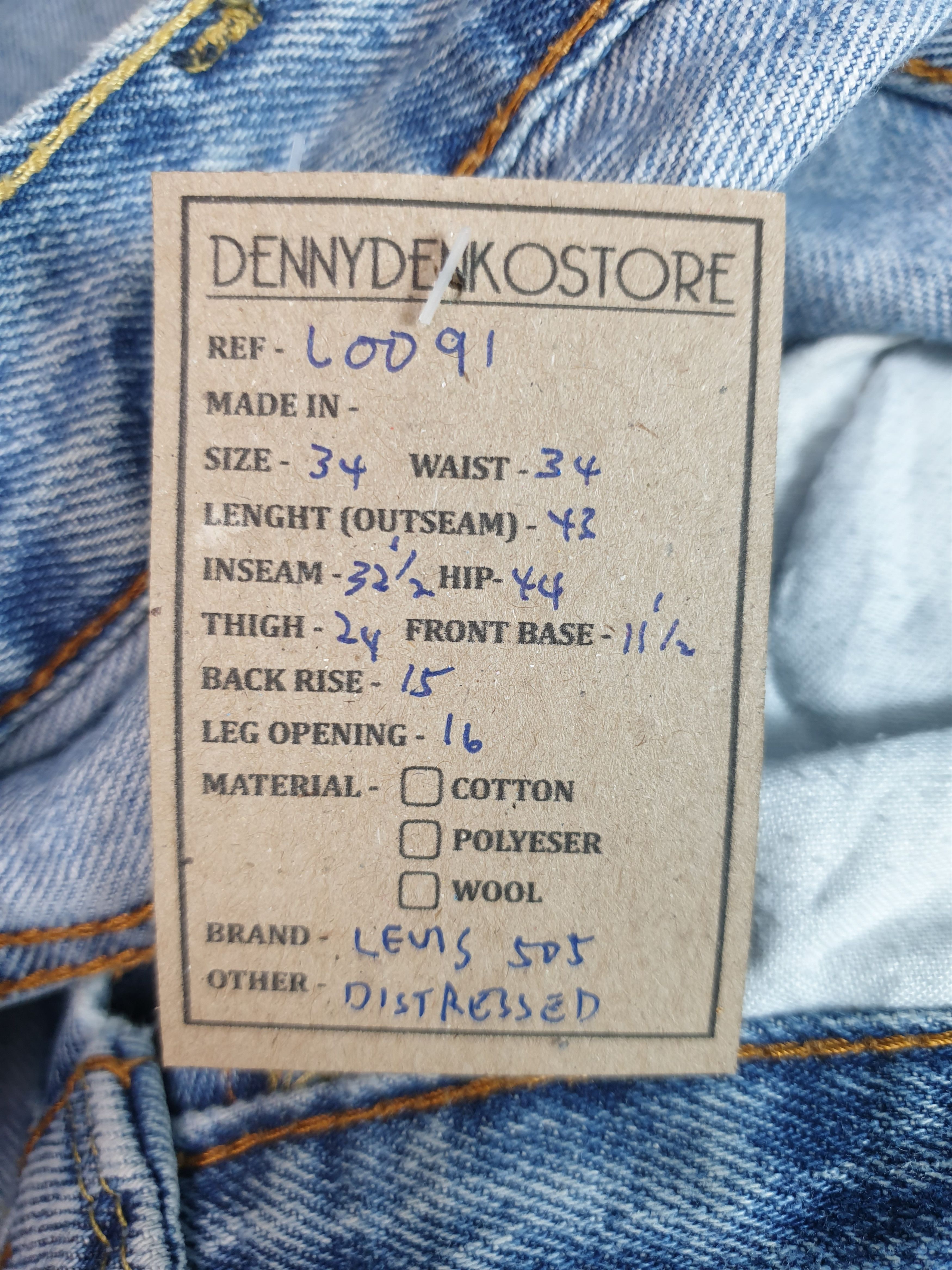 Levi's Vintage LEVIS 505 Faded Distressed Size 34X32.5 Jeans L0091 Size US 34 / EU 50 - 13 Thumbnail