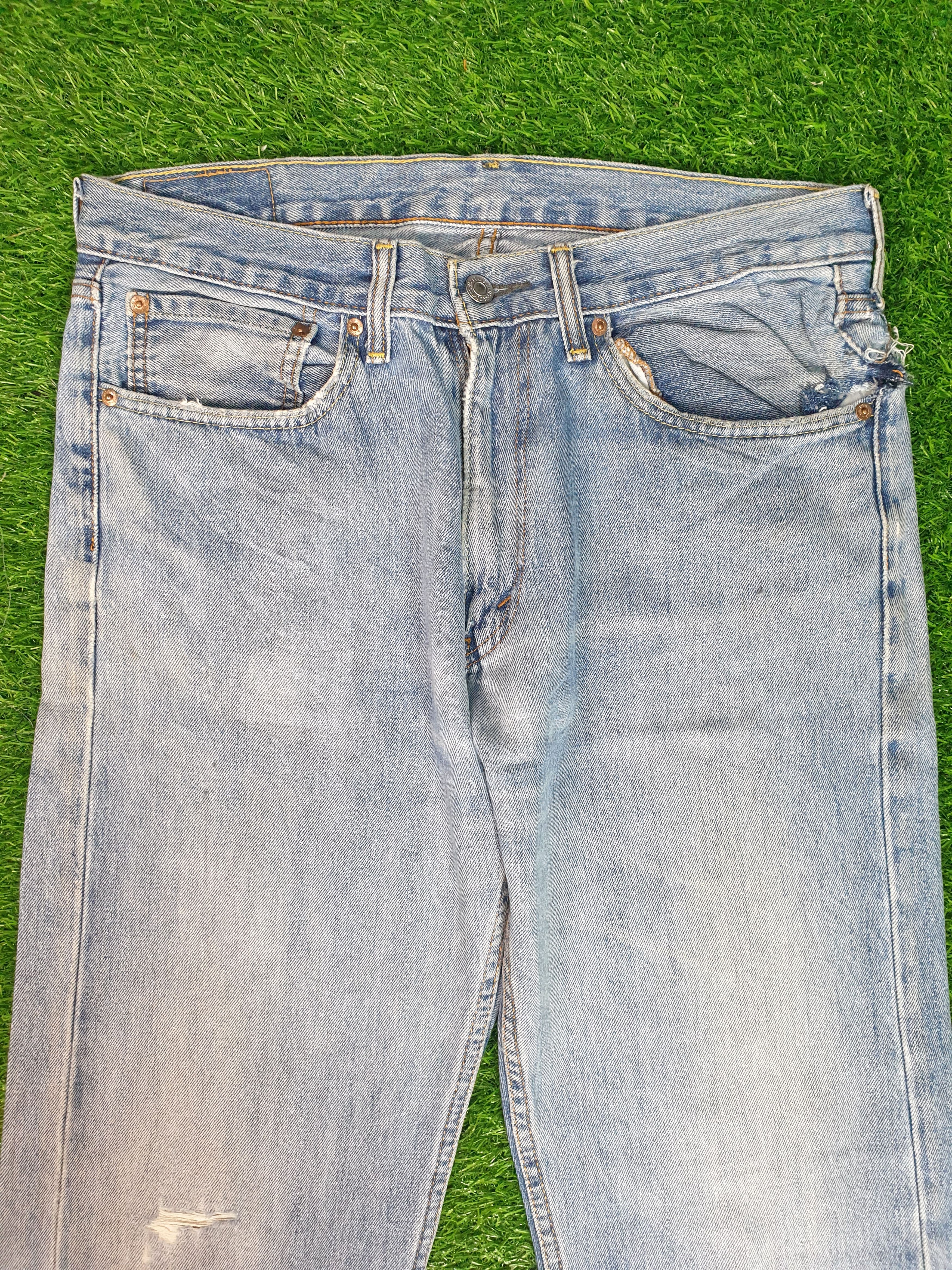 Levi's Vintage LEVIS 505 Faded Distressed Size 34X32.5 Jeans L0091 Size US 34 / EU 50 - 6 Thumbnail