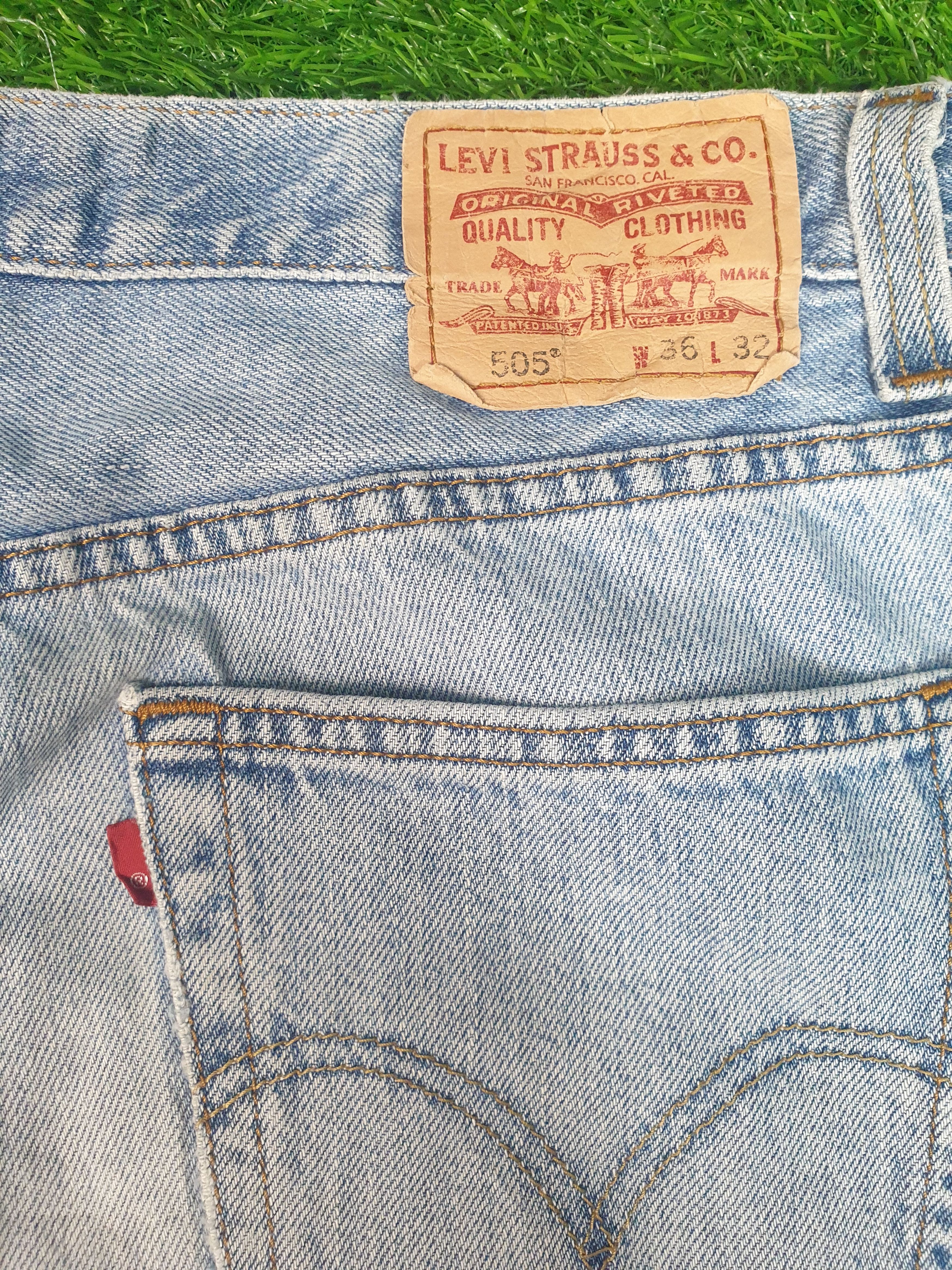 Levi's Vintage LEVIS 505 Sun Faded Rusty Size 36X31 Jeans L0176 Size US 36 / EU 52 - 9 Thumbnail