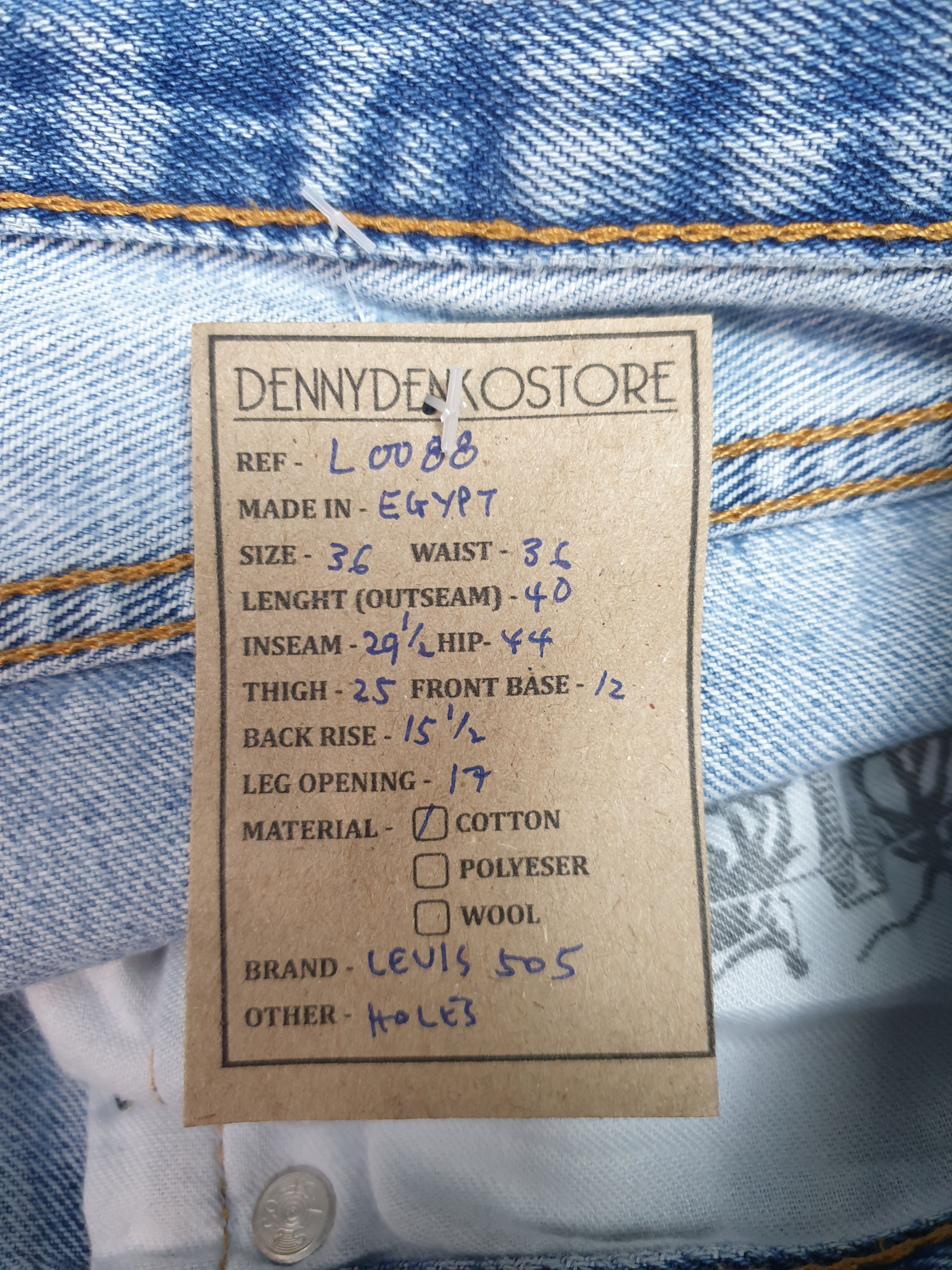 Levi's Vintage Clothing Vintage LEVIS 505 Sun Faded Distressed 36X29.5 Jeans L0088 Size US 36 / EU 52 - 16 Thumbnail