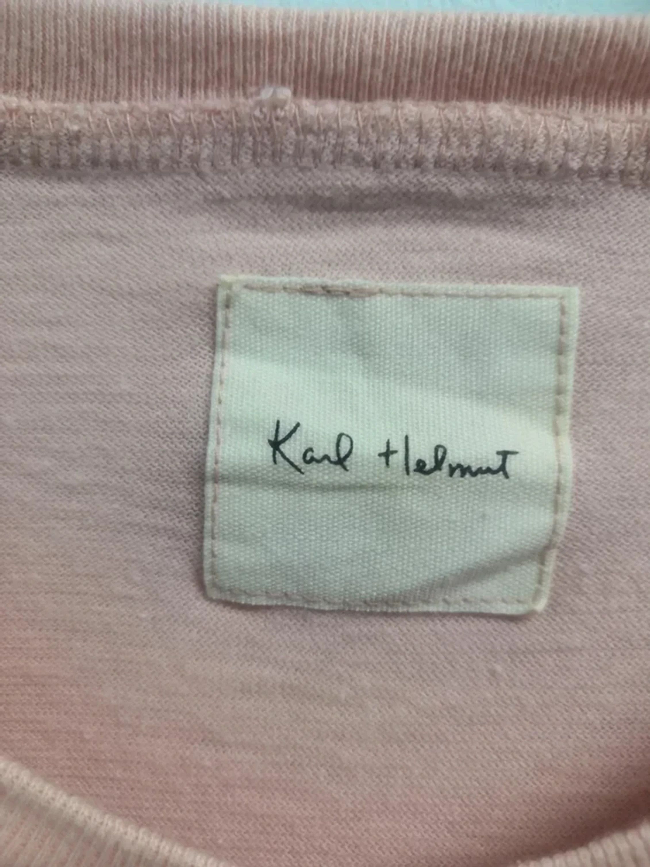 Japanese Brand Vintage Karl Helmut T Shirt Big Logo Spell Out Patches Size US L / EU 52-54 / 3 - 5 Thumbnail