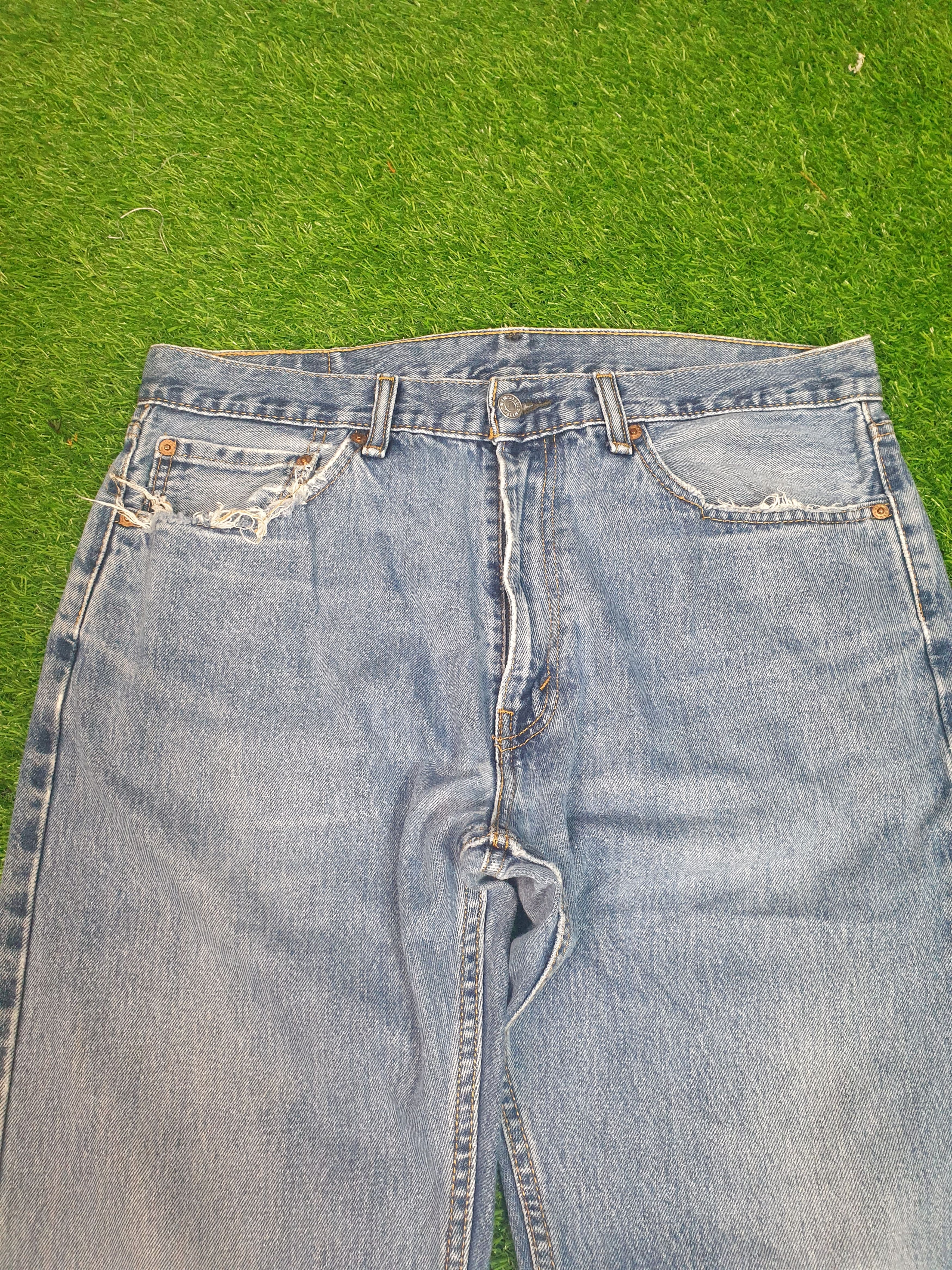 Levi's Vintage LEVIS 505 Faded Distressed Size 34X31.5 Jeans L0079 Size US 34 / EU 50 - 3 Thumbnail
