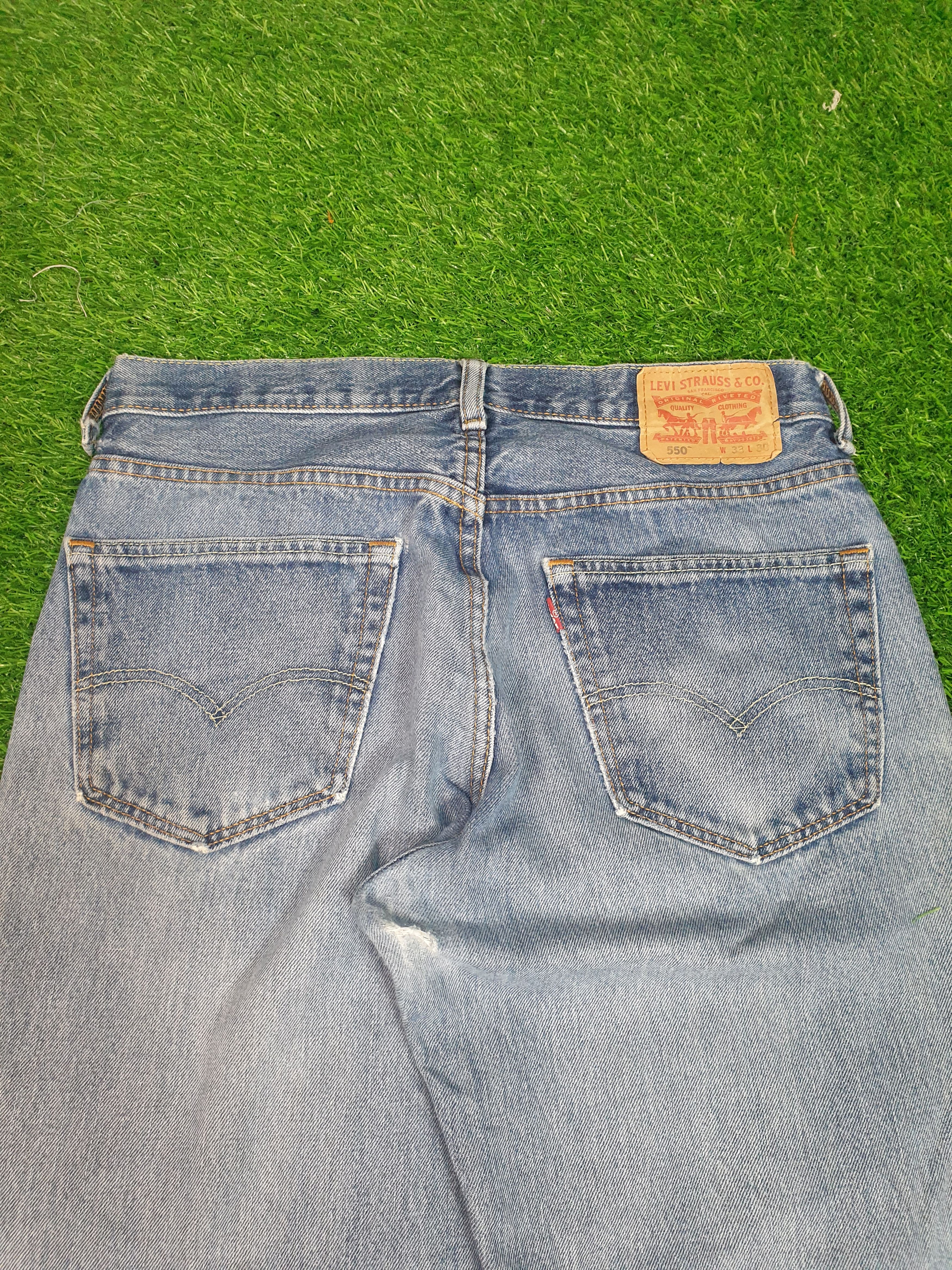 Levi's Vintage Clothing Vintage LEVIS 550 Faded Distressed Size 33X28.5 Jeans L0084 Size US 33 - 10 Thumbnail