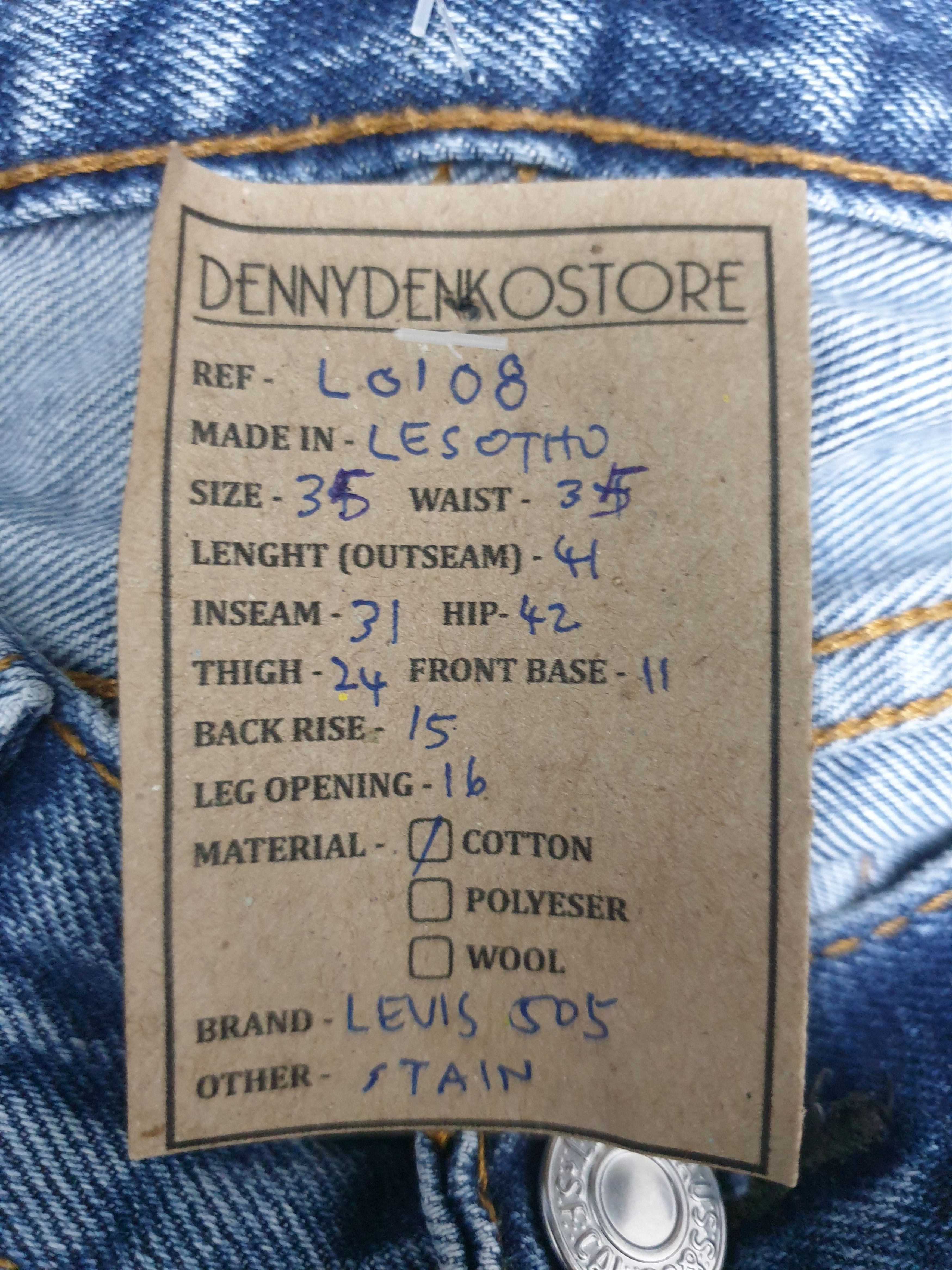 Levi's Vintage LEVIS 505 Sun Faded Distressed 34X31 Jeans L0108 Size US 34 / EU 50 - 13 Thumbnail