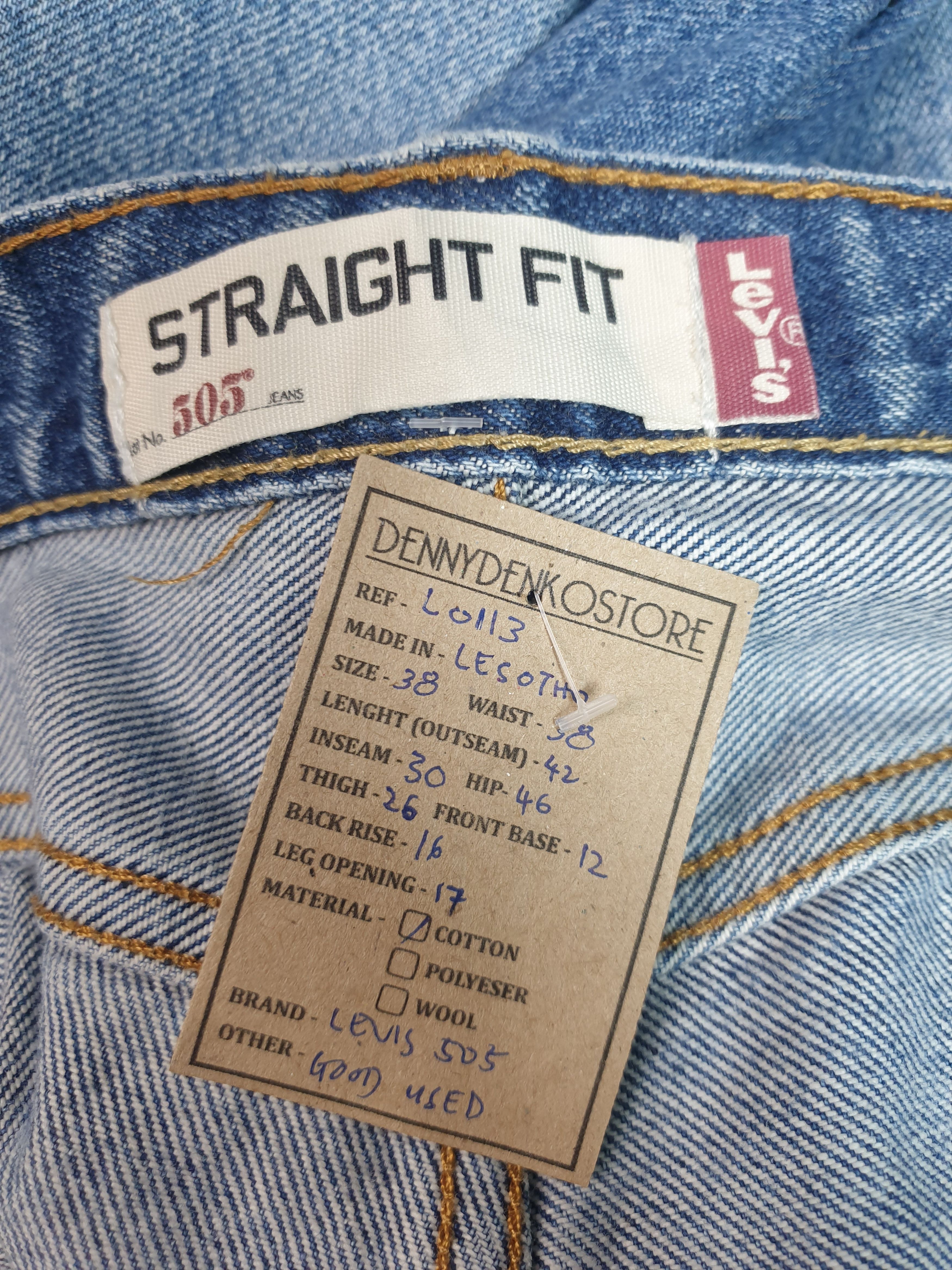 Levi's Vintage Clothing Vintage LEVIS 505 Faded Distressed Size 38X30 Jeans L0113 Size US 38 / EU 54 - 14 Thumbnail