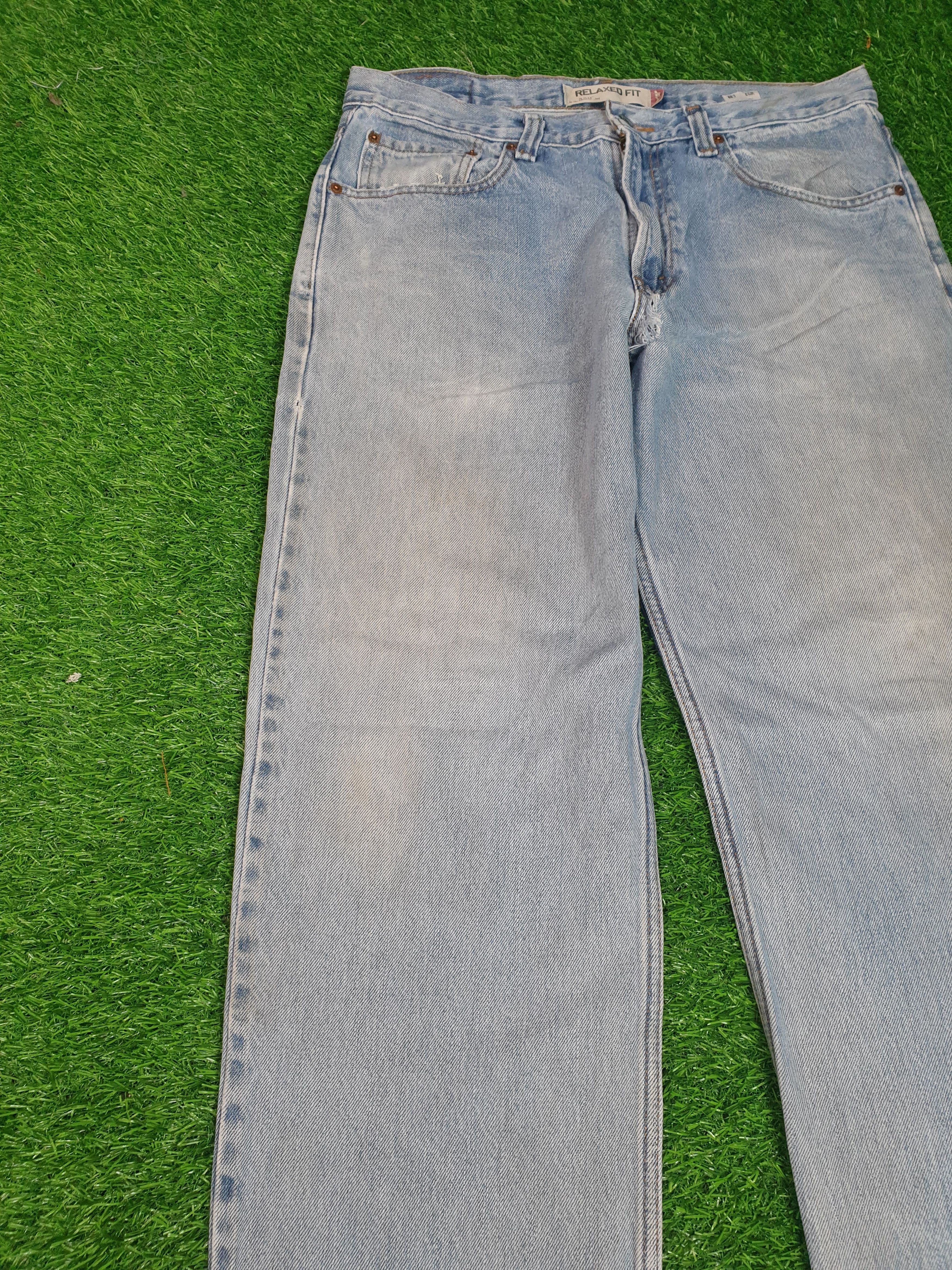 Levi's Vintage LEVIS 550 Sun Faded Distressed 33X32 Jeans L0111 Size US 33 - 4 Thumbnail