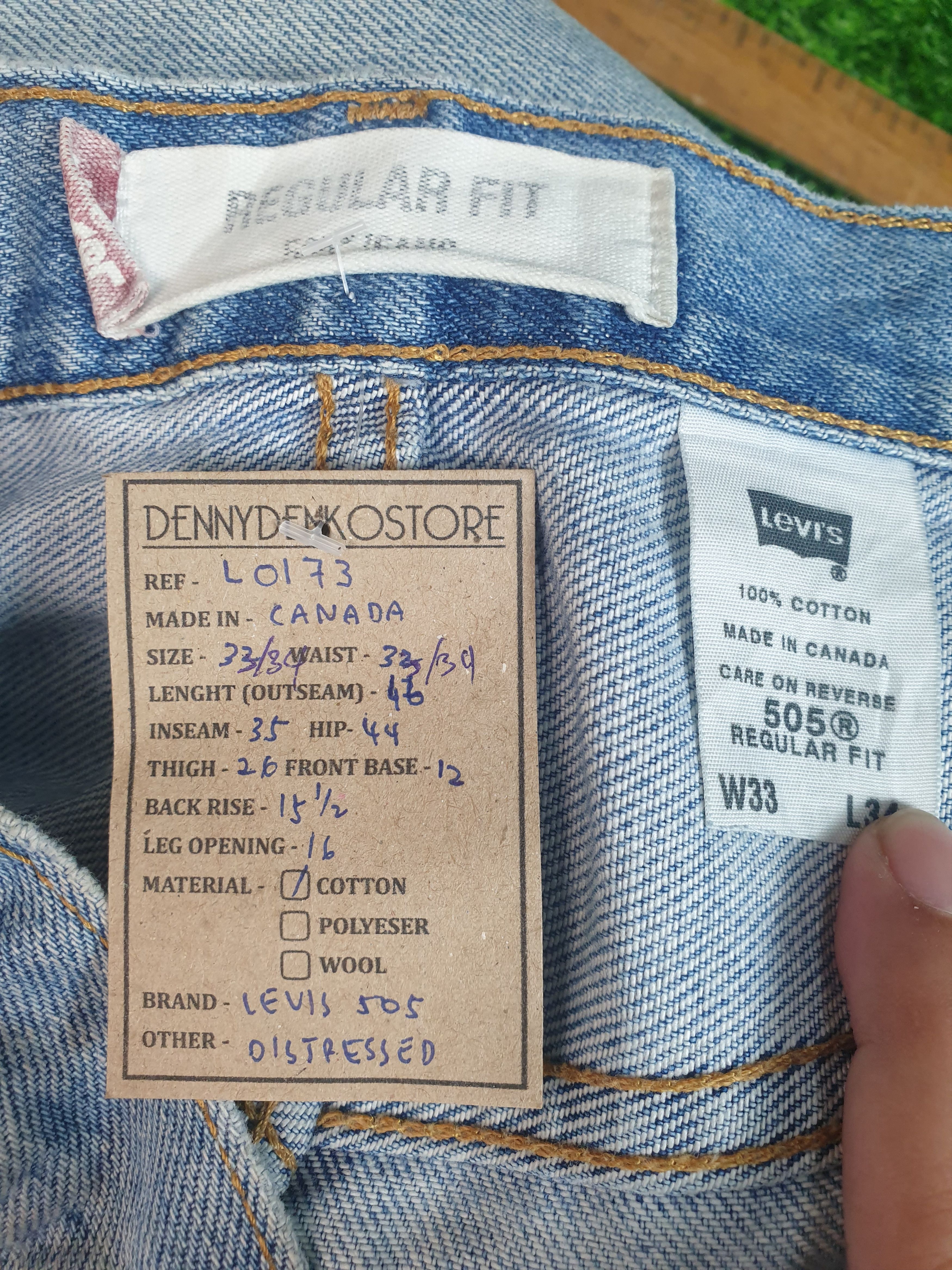 Levi's LEVIS 505 Light Wash Distressed Size 33X34 Jeans L0173 Size US 33 - 11 Thumbnail