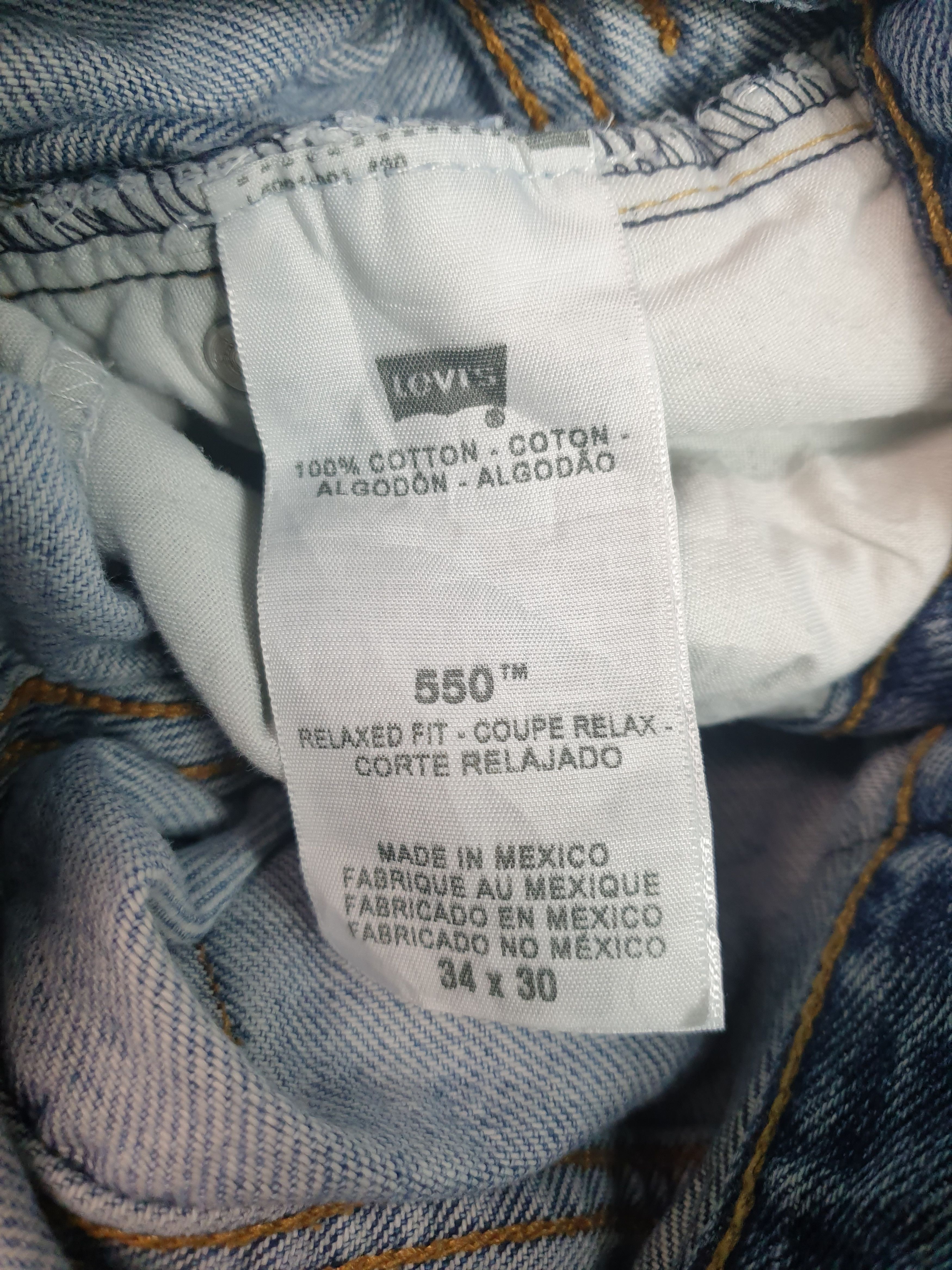 Levi's Vintage Clothing Vintage LEVIS 550 Sun Faded Distressed 34X32 Jeans L0104 Size US 34 / EU 50 - 11 Thumbnail