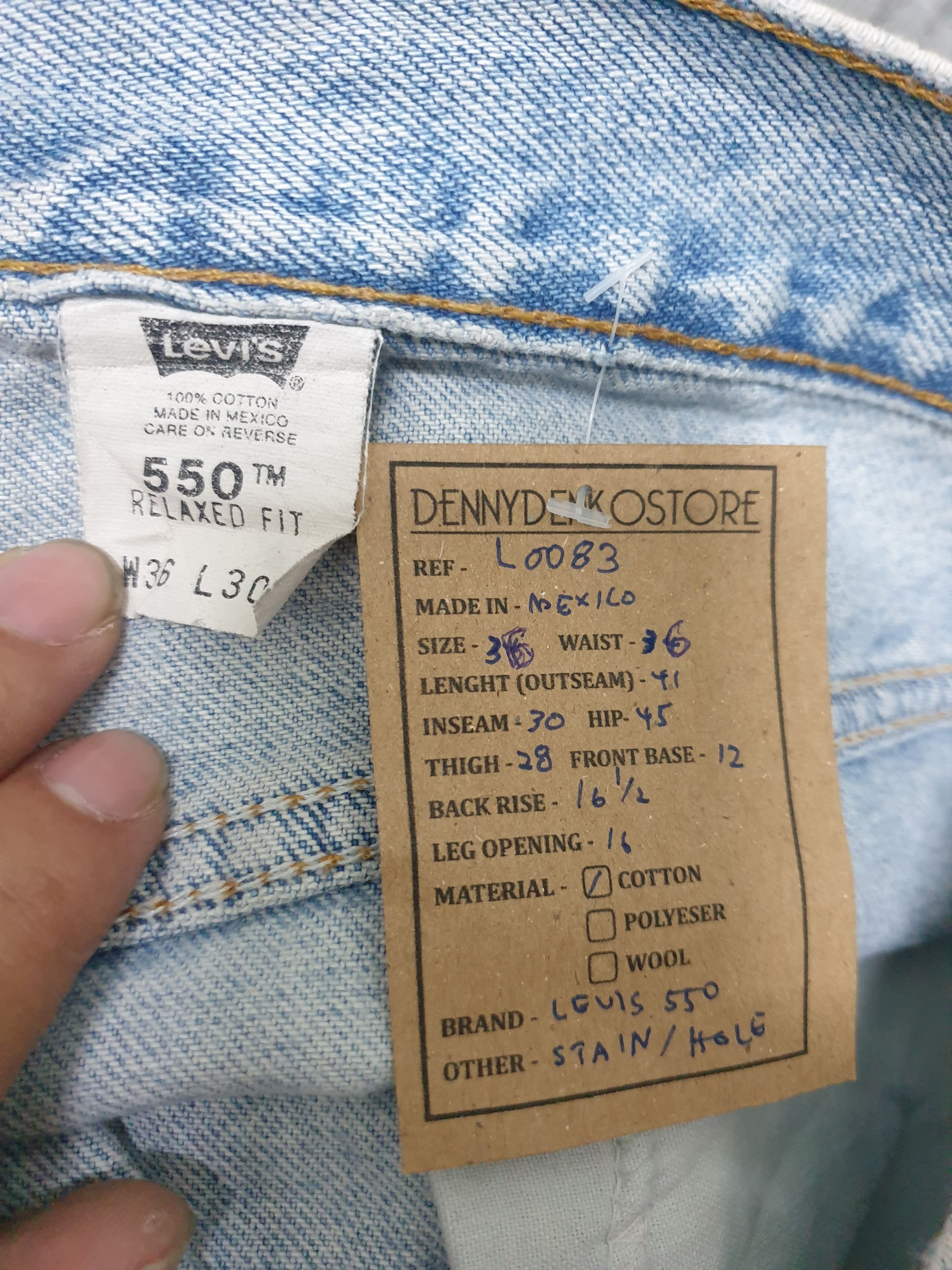 Levi's Vintage LEVIS 550 Sun Faded Size 36X30 Jeans L0083 Size US 36 / EU 52 - 12 Thumbnail