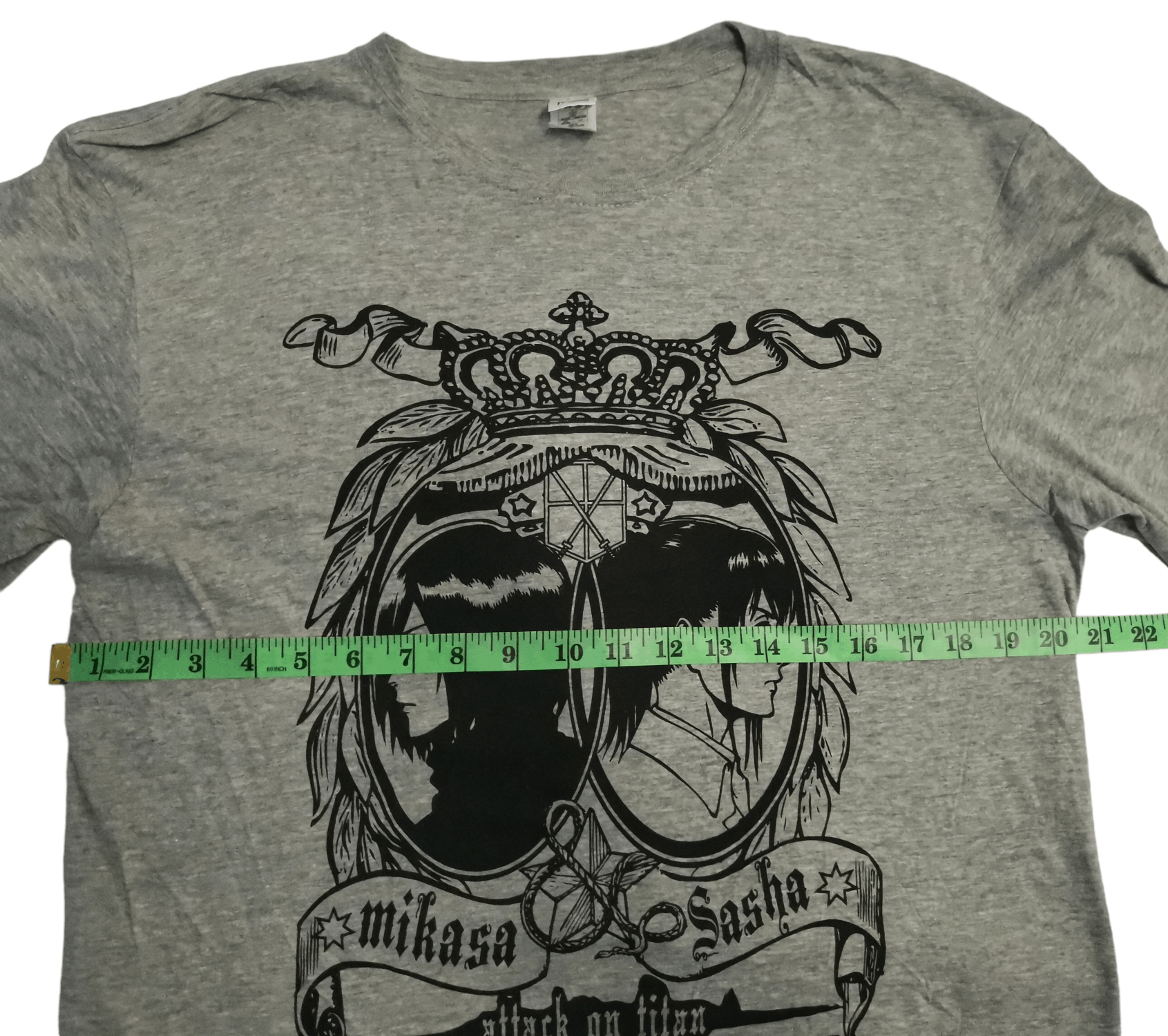 Anime Attack on Titan Mikasa Sasha Japan Anime Tee Bleach Size US L / EU 52-54 / 3 - 4 Thumbnail