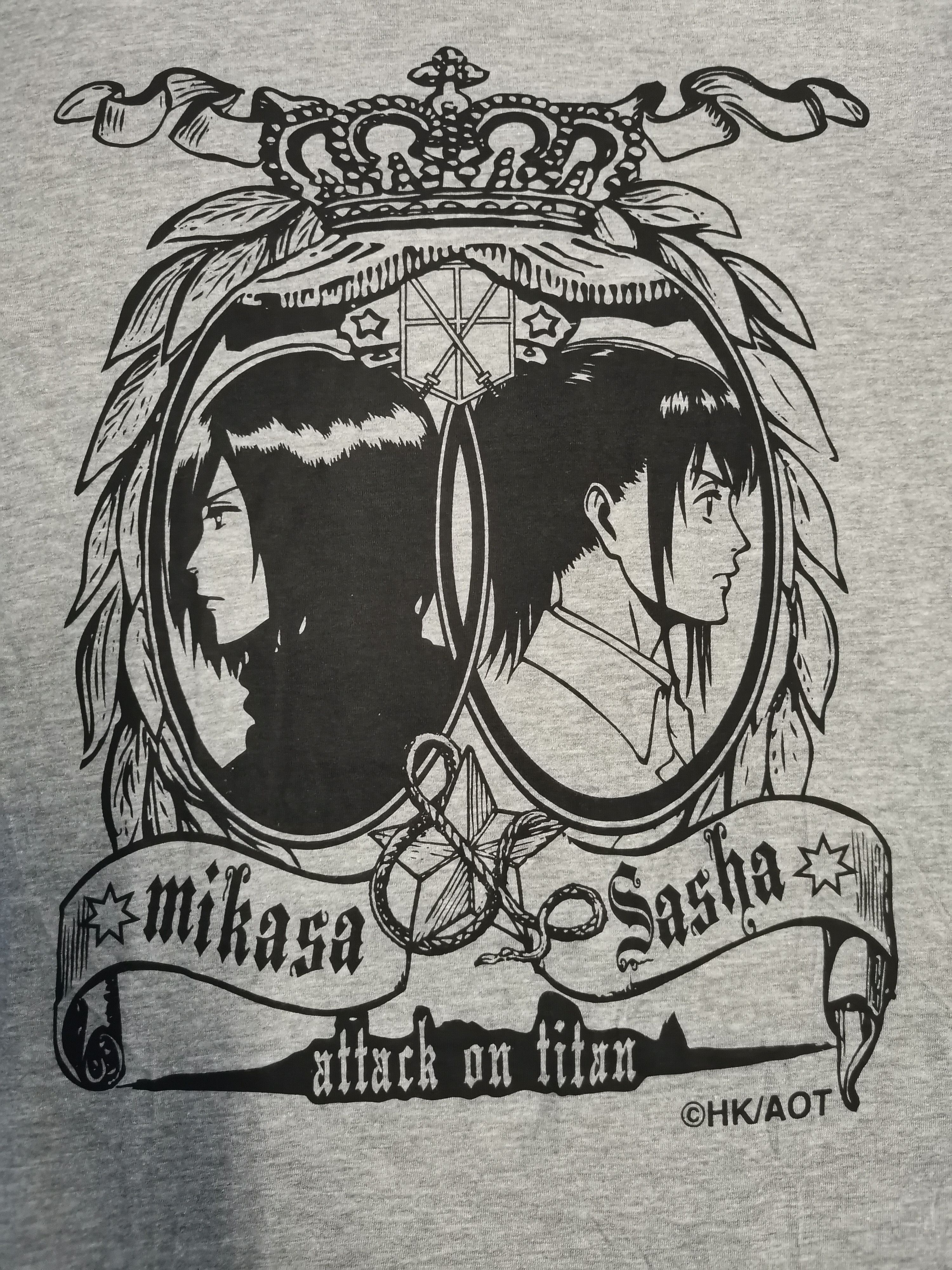 Anime Attack on Titan Mikasa Sasha Japan Anime Tee Bleach Size US L / EU 52-54 / 3 - 1 Thumbnail