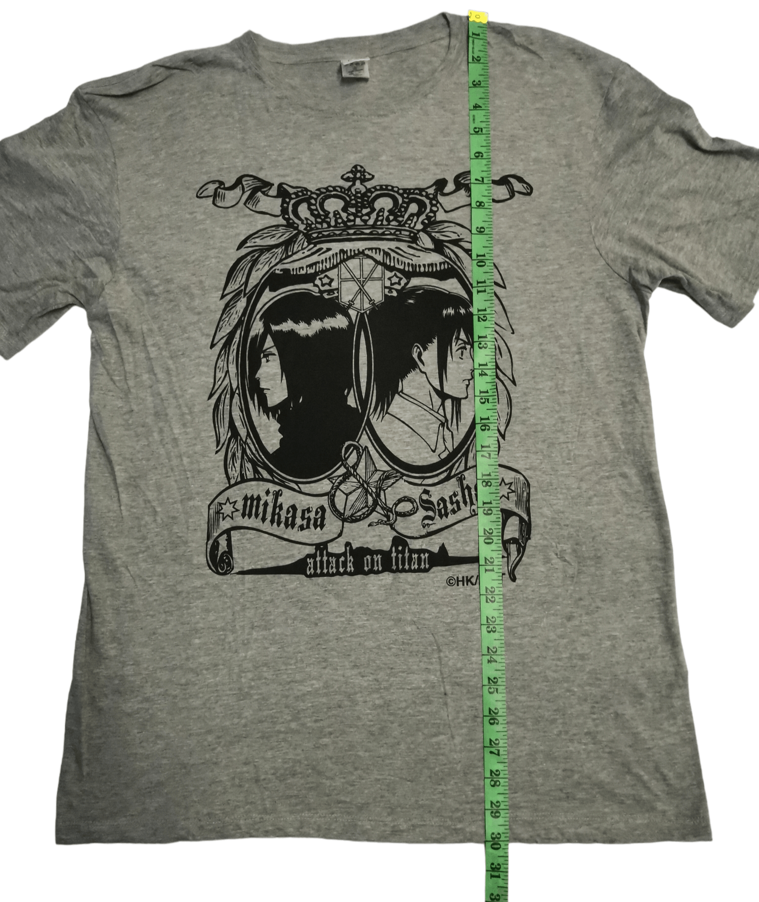 Anime Attack on Titan Mikasa Sasha Japan Anime Tee Bleach Size US L / EU 52-54 / 3 - 5 Thumbnail