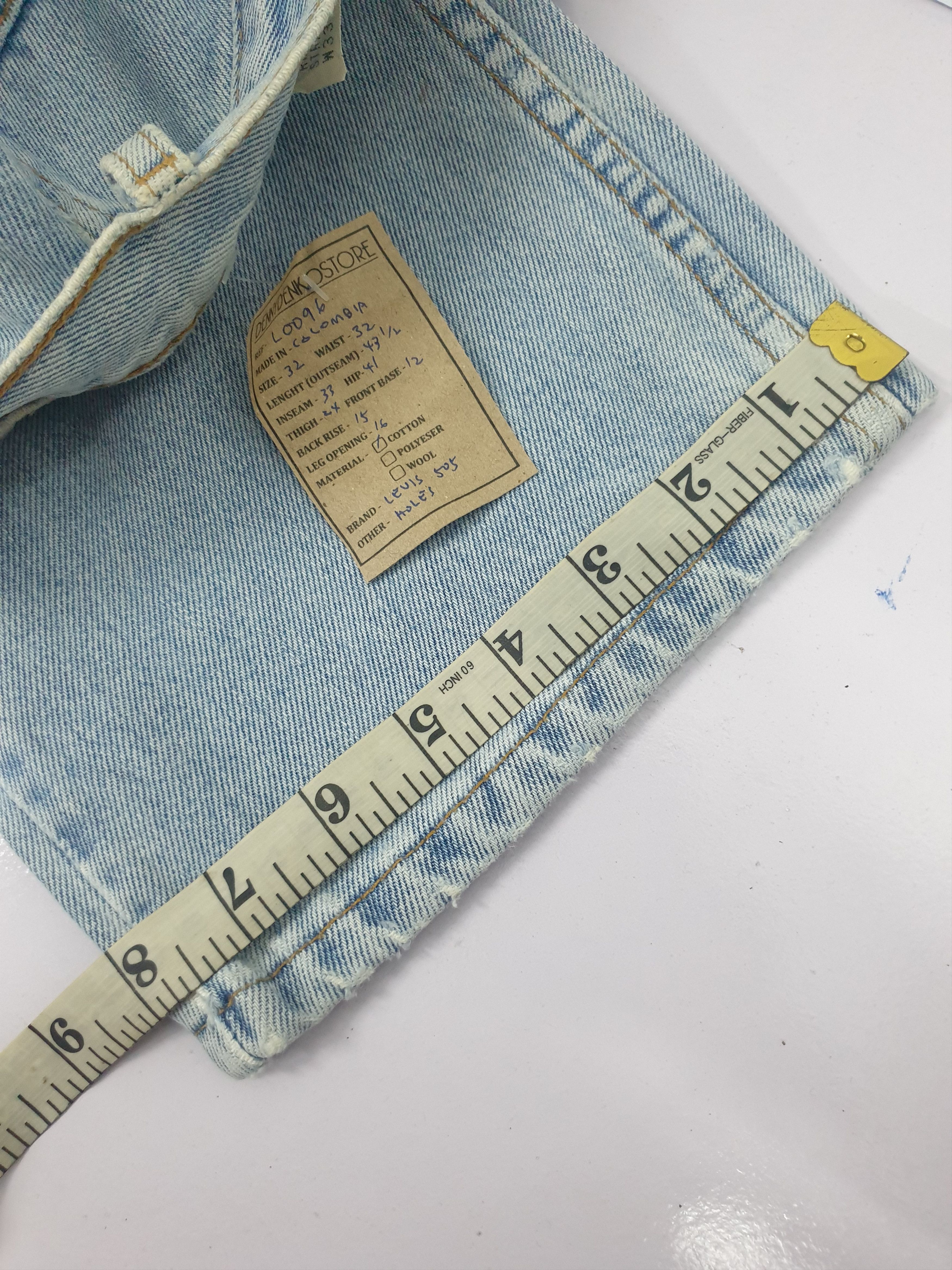 Levi's Vintage Clothing Vintage 90's LEVIS 505 Faded Distressed 32X33 Jeans L0096 Size US 32 / EU 48 - 13 Thumbnail