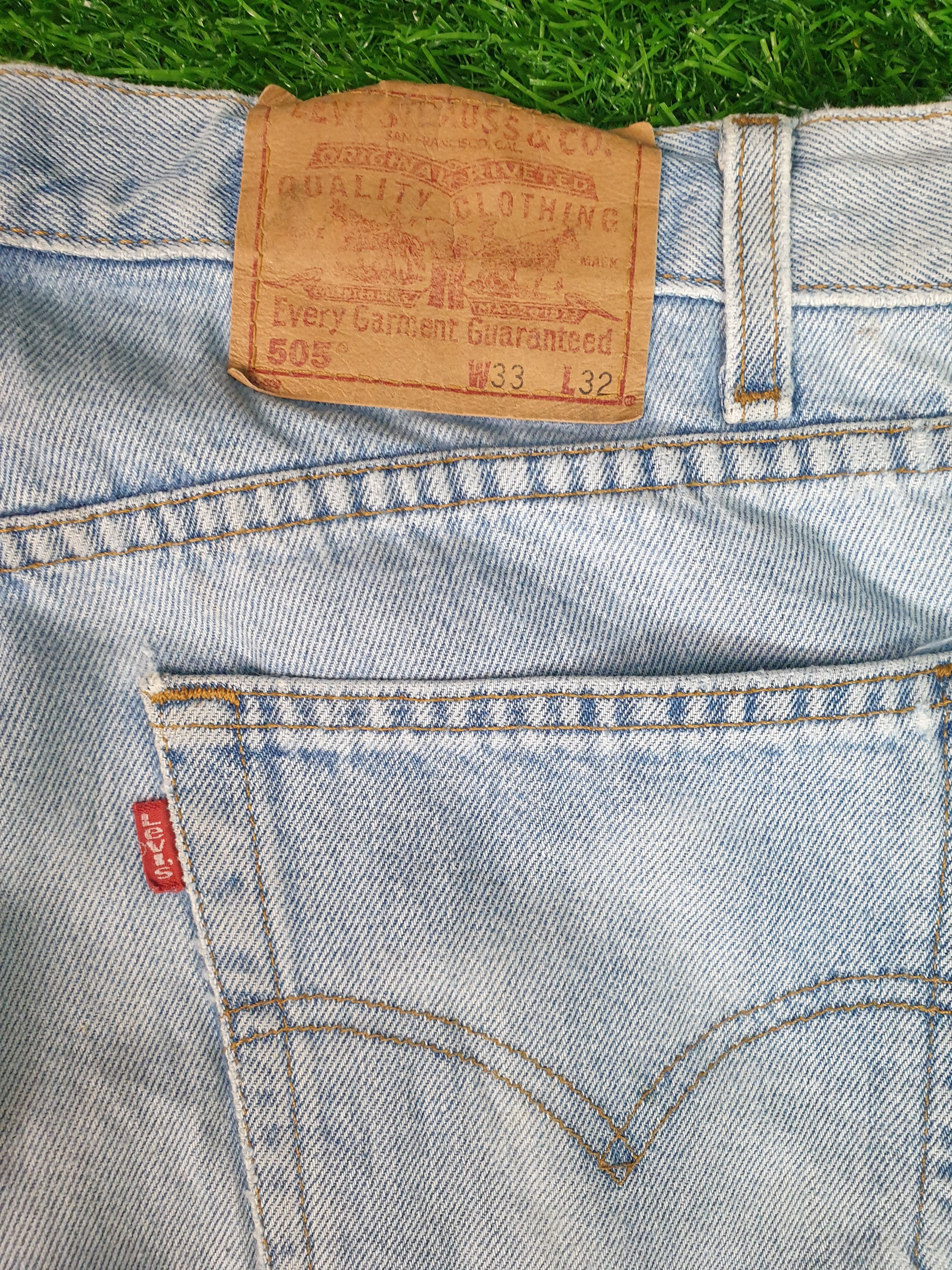 Levi's Vintage Clothing Vintage 90's LEVIS 505 Faded Distressed 32X33 Jeans L0096 Size US 32 / EU 48 - 9 Thumbnail