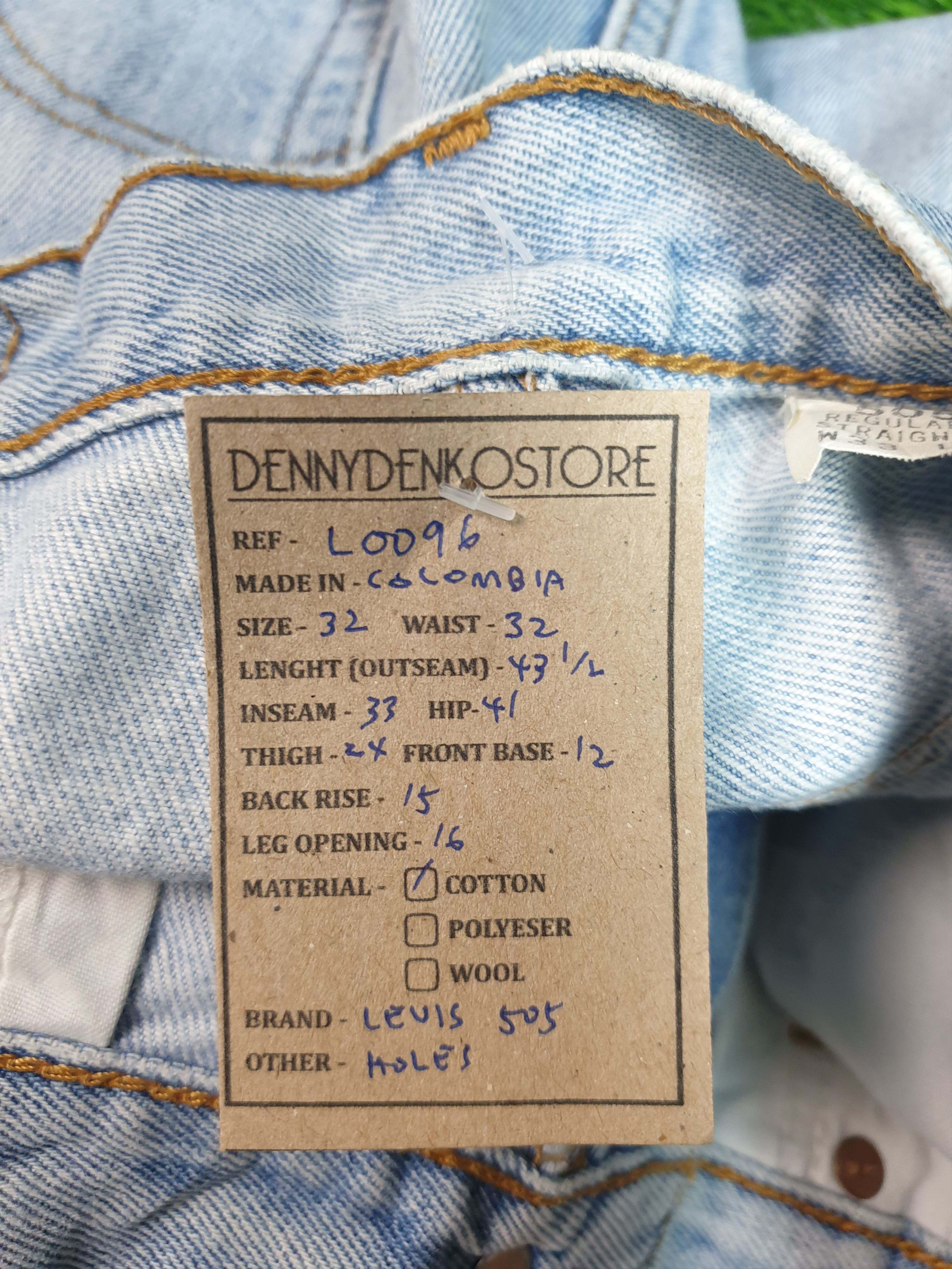 Levi's Vintage Clothing Vintage 90's LEVIS 505 Faded Distressed 32X33 Jeans L0096 Size US 32 / EU 48 - 12 Thumbnail