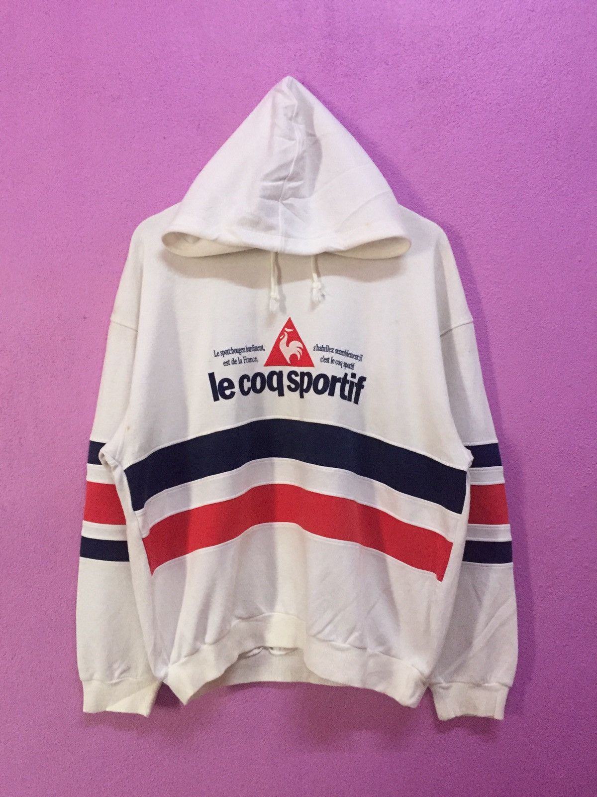 Le Coq Sportif Vintage 90's Le Coq Sportif Hoodies Size LL Size US L / EU 52-54 / 3 - 1 Thumbnail