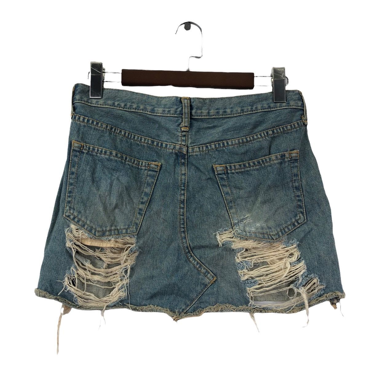 Comme des Garcons × Junya Watanabe COMME DES GARCONS x Junya Watanabe 2004 Distress Skirt Mini Size 30" / US 8 / IT 44 - 8 Thumbnail