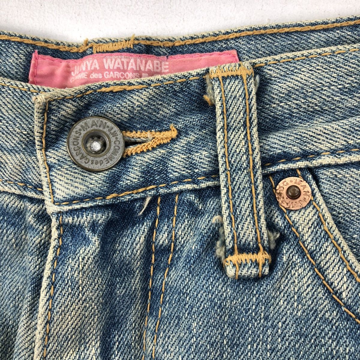 Comme des Garcons × Junya Watanabe COMME DES GARCONS x Junya Watanabe 2004 Distress Skirt Mini Size 30" / US 8 / IT 44 - 3 Thumbnail