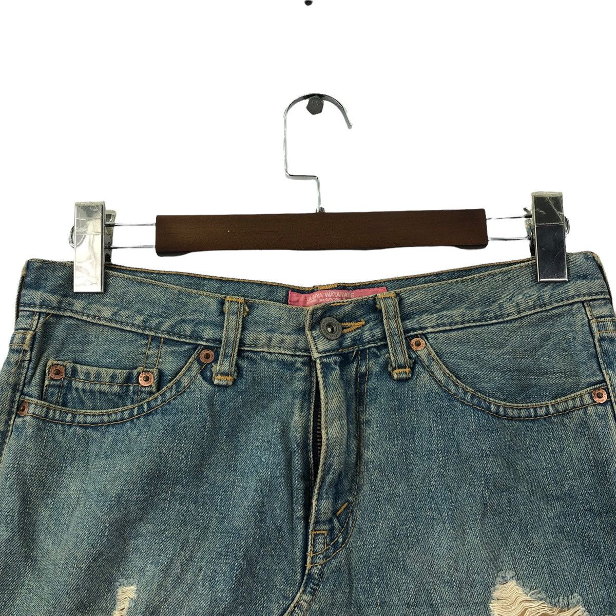 Comme des Garcons × Junya Watanabe COMME DES GARCONS x Junya Watanabe 2004 Distress Skirt Mini Size 30" / US 8 / IT 44 - 2 Thumbnail