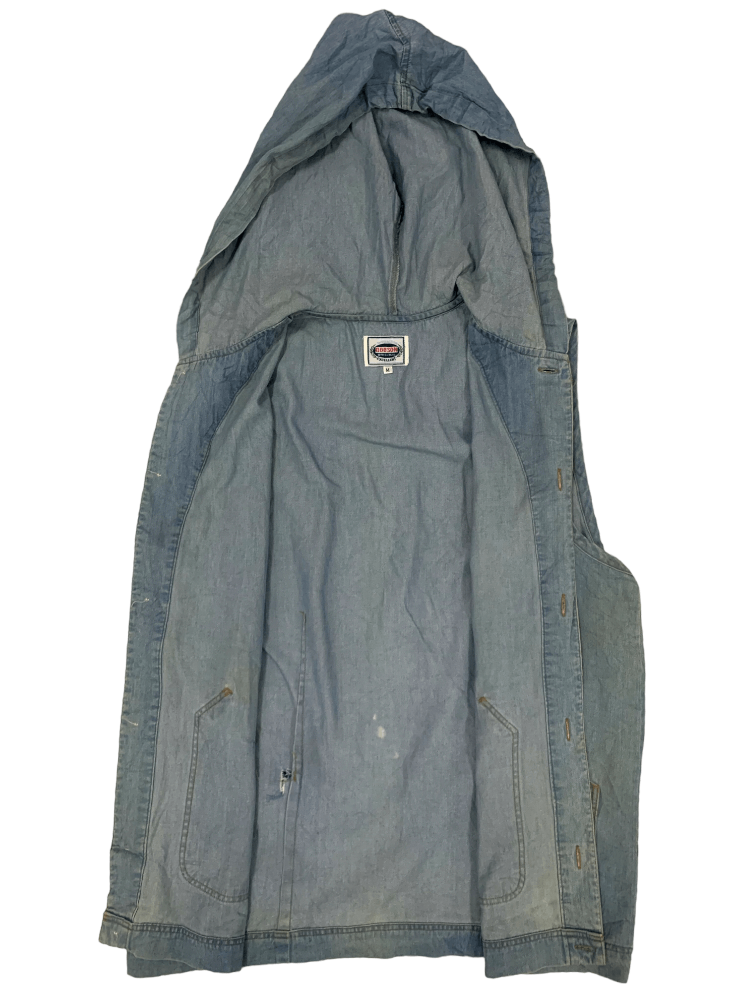 Japanese Brand Vintage Bobson Faded Hooded Vest Size US M / EU 48-50 / 2 - 3 Thumbnail
