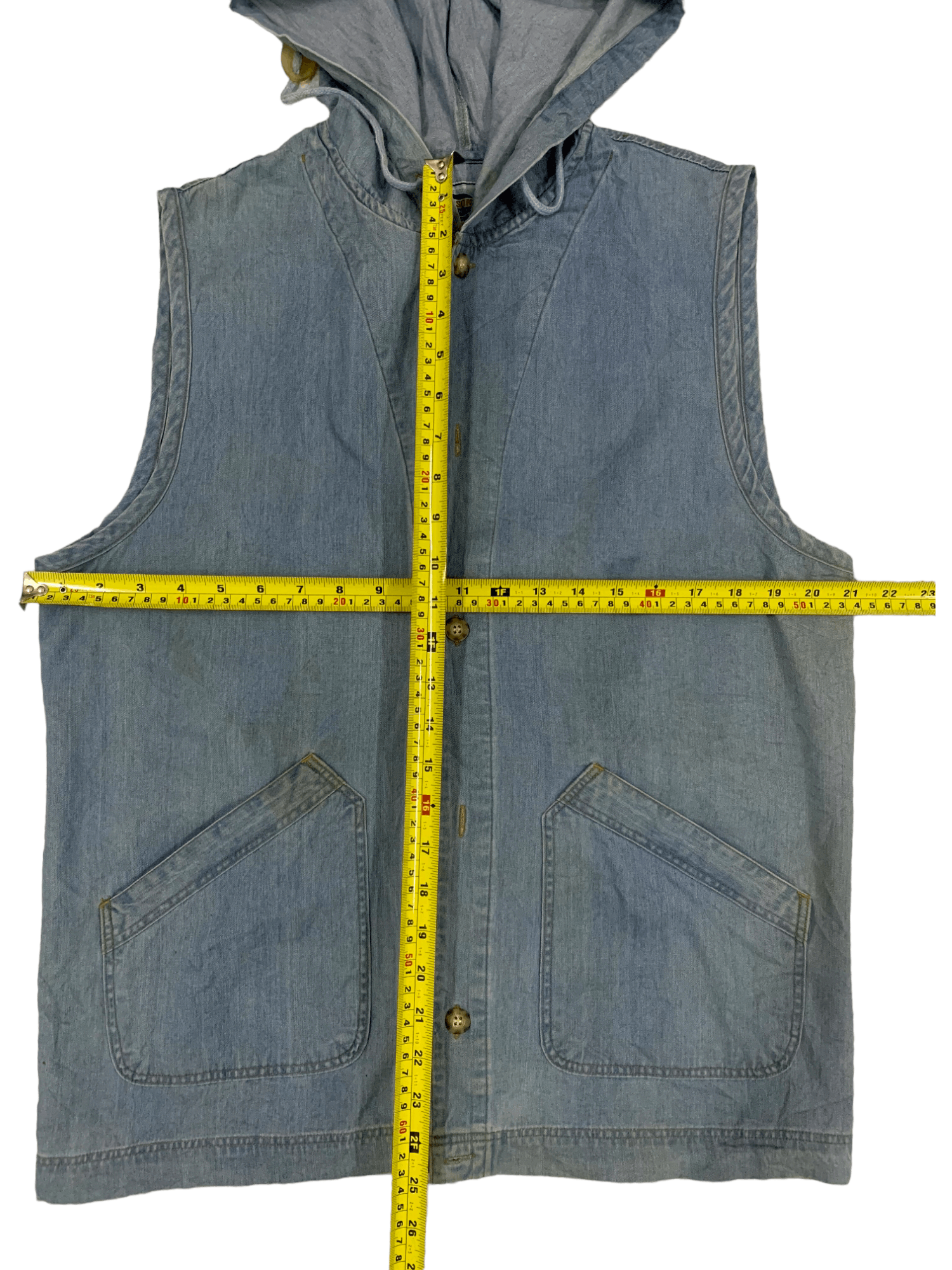 Japanese Brand Vintage Bobson Faded Hooded Vest Size US M / EU 48-50 / 2 - 7 Thumbnail
