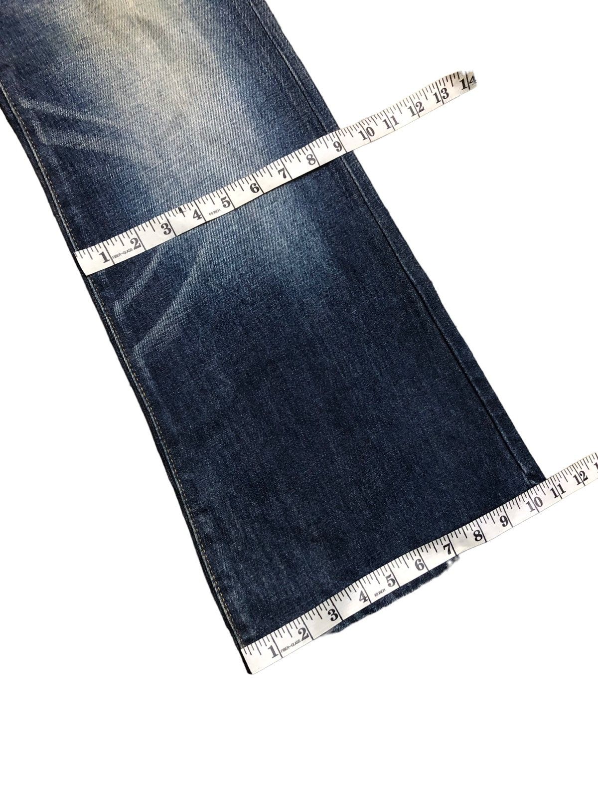 GOSTAR DE FUGA × Japanese Brand FLARED⚡️FUGA JAPAN WASHED BLUE DENIM WITH SUSPENDER Size 28" / US 6 / IT 42 - 9 Thumbnail