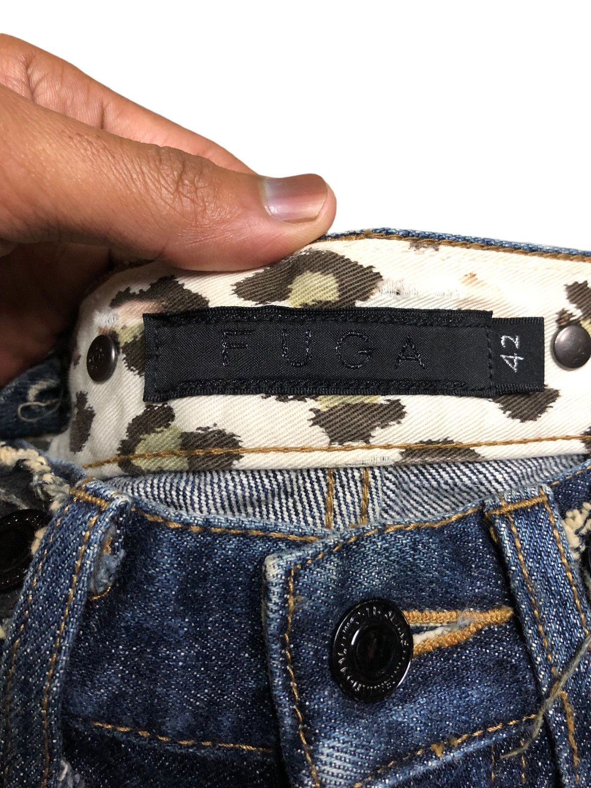 GOSTAR DE FUGA × Japanese Brand FLARED⚡️FUGA JAPAN WASHED BLUE DENIM WITH SUSPENDER Size 28" / US 6 / IT 42 - 2 Thumbnail