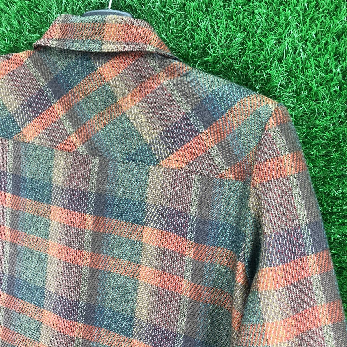 Vintage Wool Blouse Single Pocket Japanese Brand by Doodle