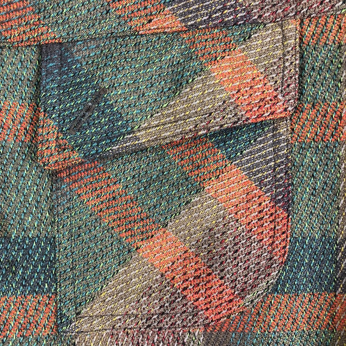 Vintage Wool Blouse Single Pocket Japanese Brand by Doodle