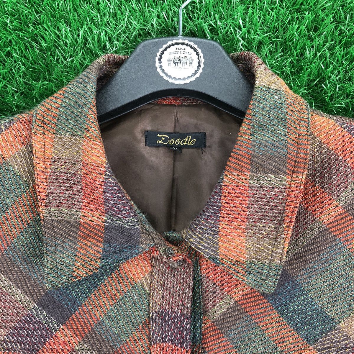 Vintage Wool Blouse Single Pocket Japanese Brand by Doodle