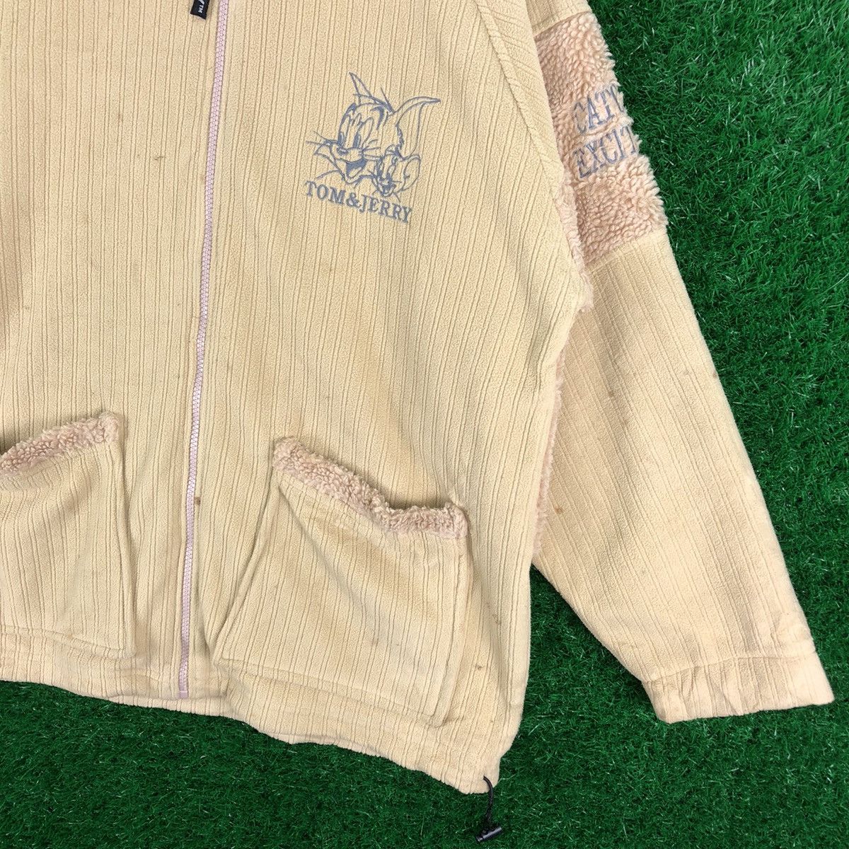 Cartoon Network Vintage Tom & Jerry Embroidered Zipper Sweater Hoodie Size US XL / EU 56 / 4 - 6 Thumbnail