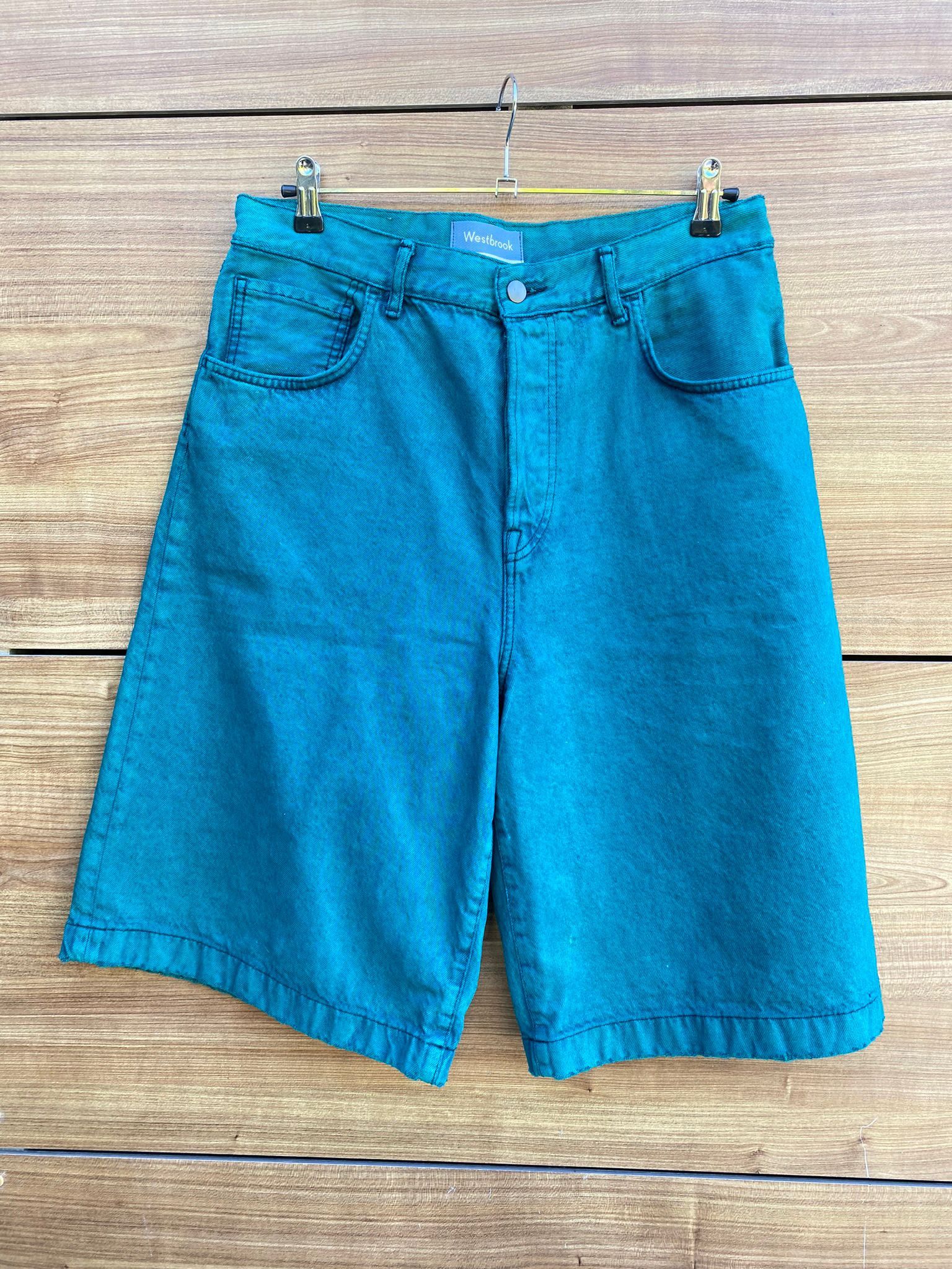 ACNE STUDIOS X RUSSEL WESTBROOK JADE GREEN SHORTS