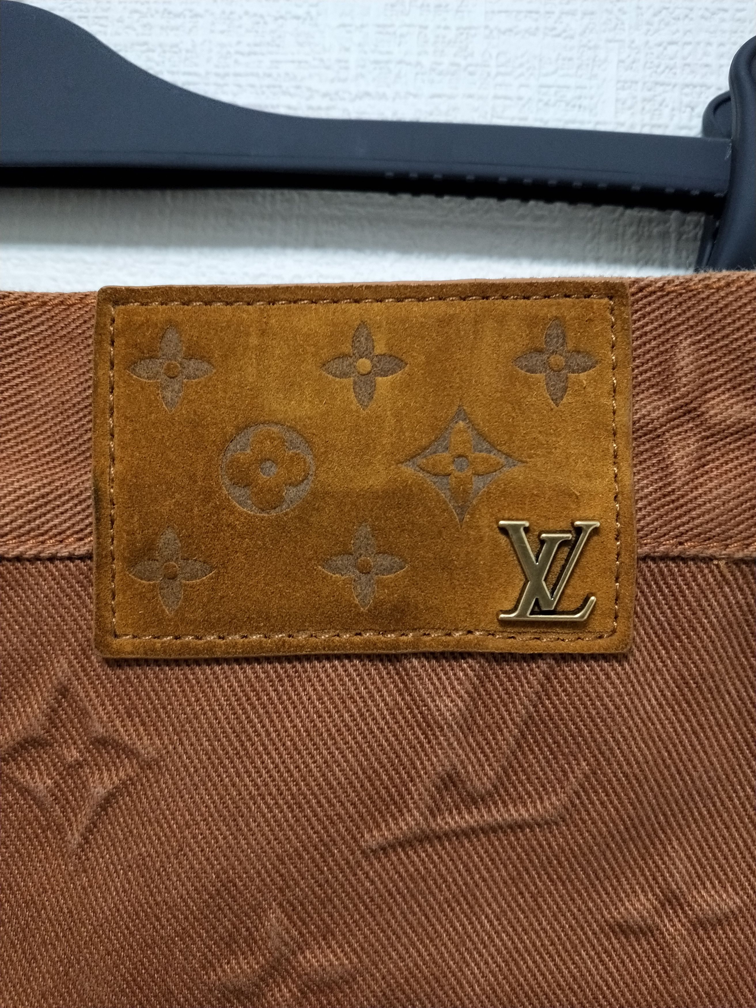 Louis Vuitton Monogram Detail Carpenter Denim Jeans Size US 32 / EU 48 - 5 Thumbnail