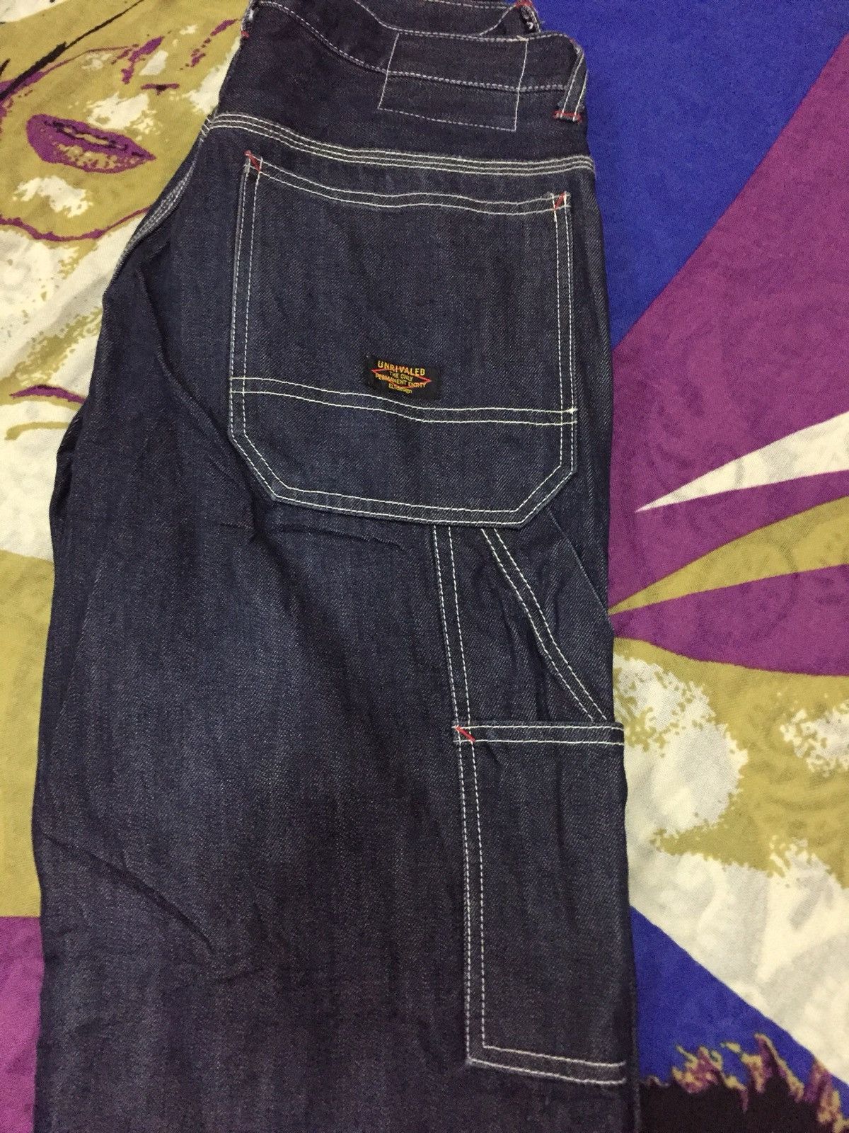 Japanese Brand UNRIVALED THE MOST ANARCHIC CARPENTER INDIGO BLUE MILITARY Size US 32 / EU 48 - 9 Thumbnail