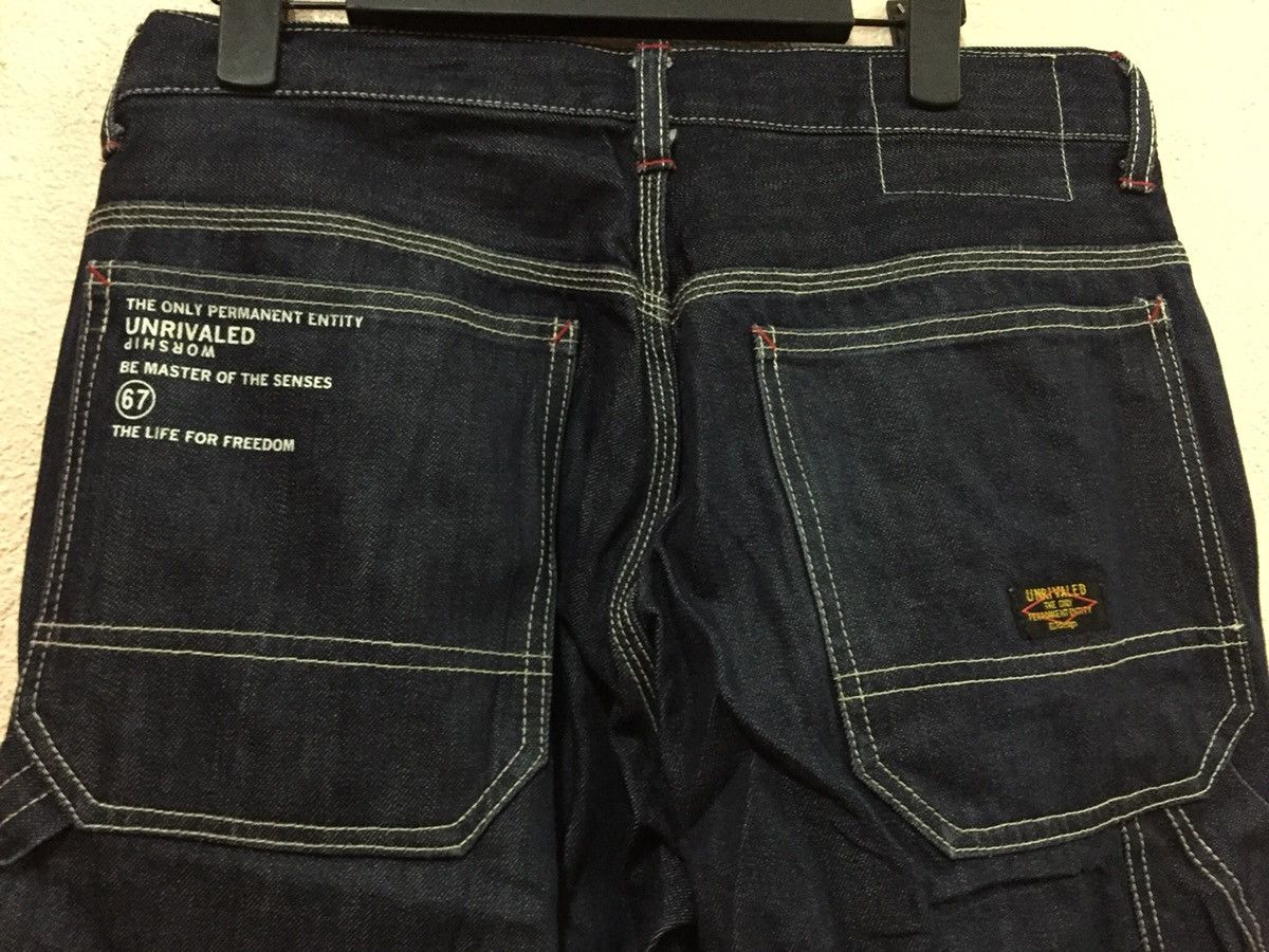 Japanese Brand UNRIVALED THE MOST ANARCHIC CARPENTER INDIGO BLUE MILITARY Size US 32 / EU 48 - 4 Thumbnail