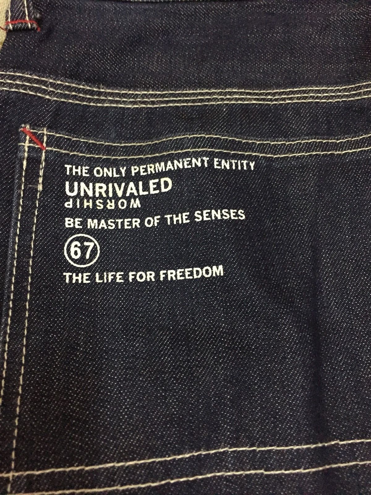 Japanese Brand UNRIVALED THE MOST ANARCHIC CARPENTER INDIGO BLUE MILITARY Size US 32 / EU 48 - 8 Thumbnail