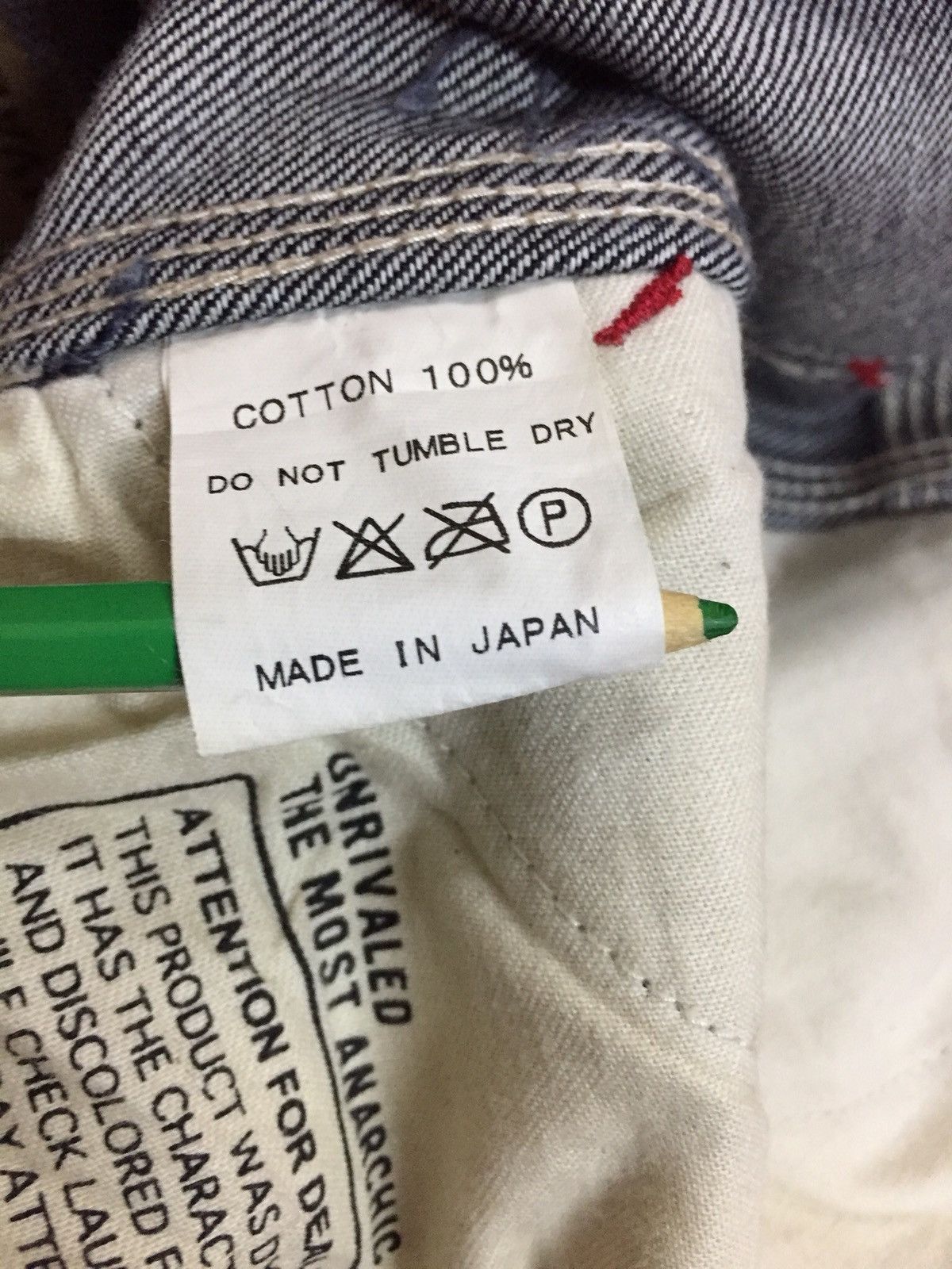 Japanese Brand UNRIVALED THE MOST ANARCHIC CARPENTER INDIGO BLUE MILITARY Size US 32 / EU 48 - 11 Thumbnail