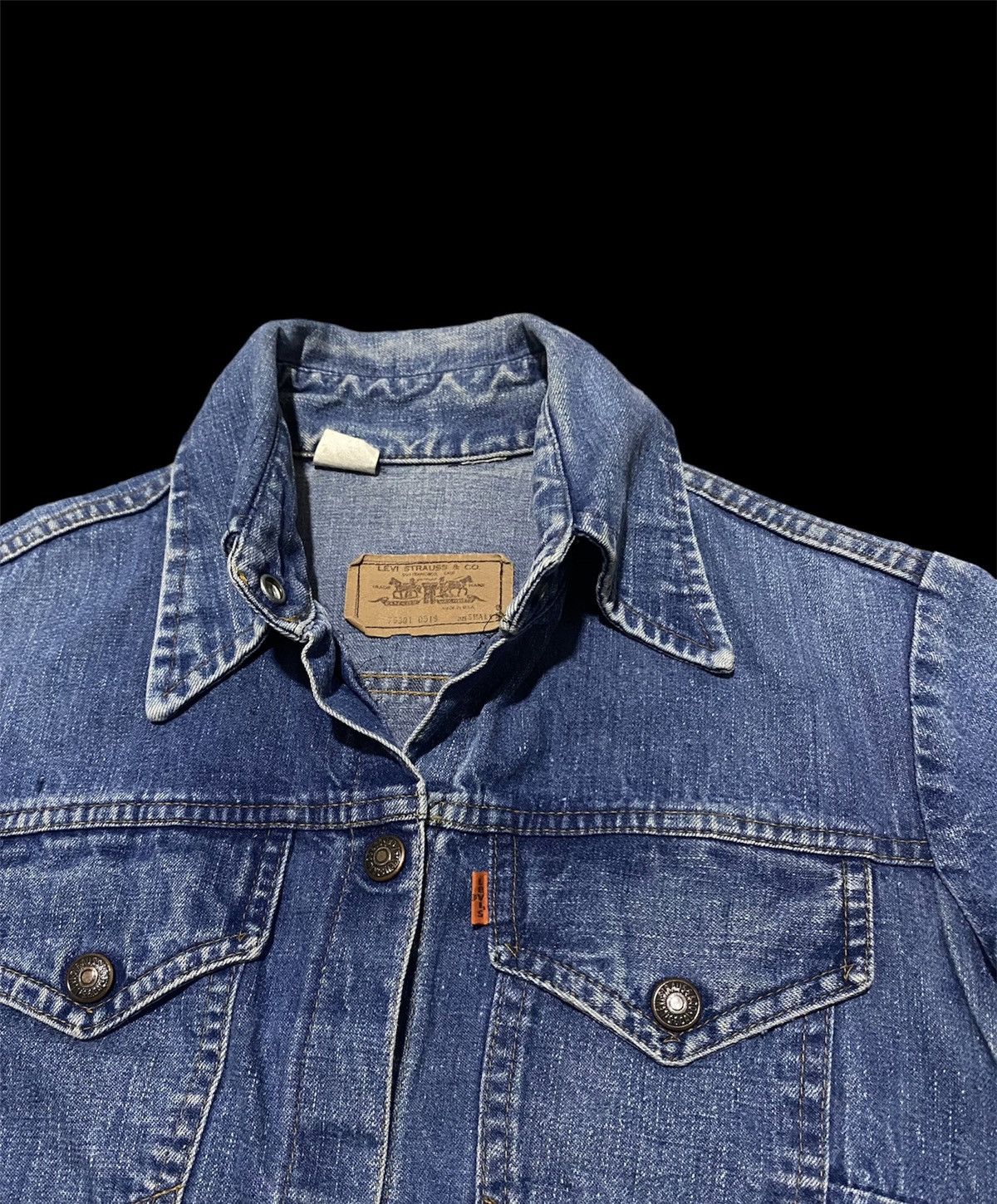 🇺🇸 Vtg Levis Orange Tab Type Trucker Denim Jacket