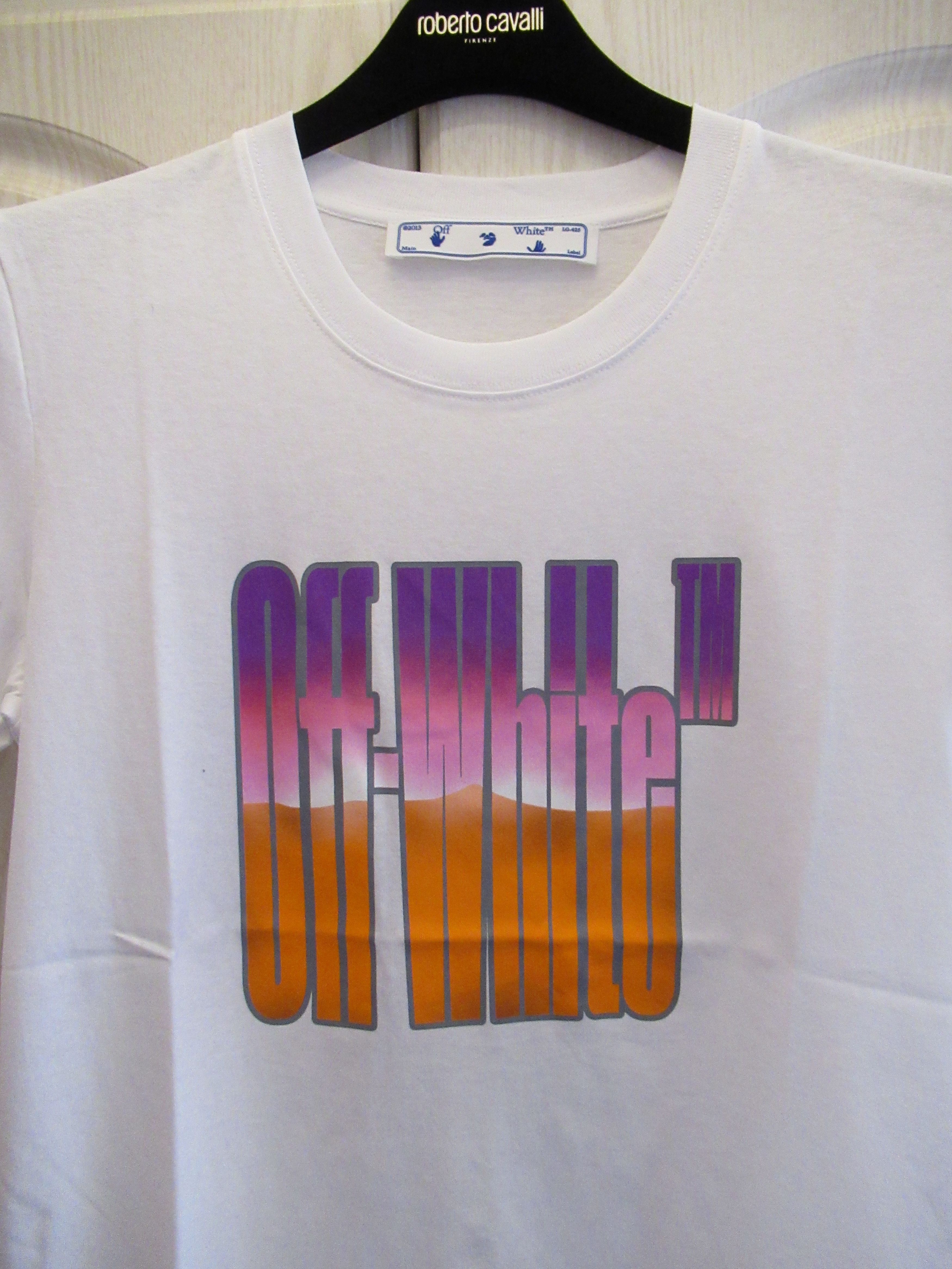 Off-White Off White Virgil Gradient Pink Rainbow Logo Small Size S / US 4 / IT 40 - 2 Thumbnail