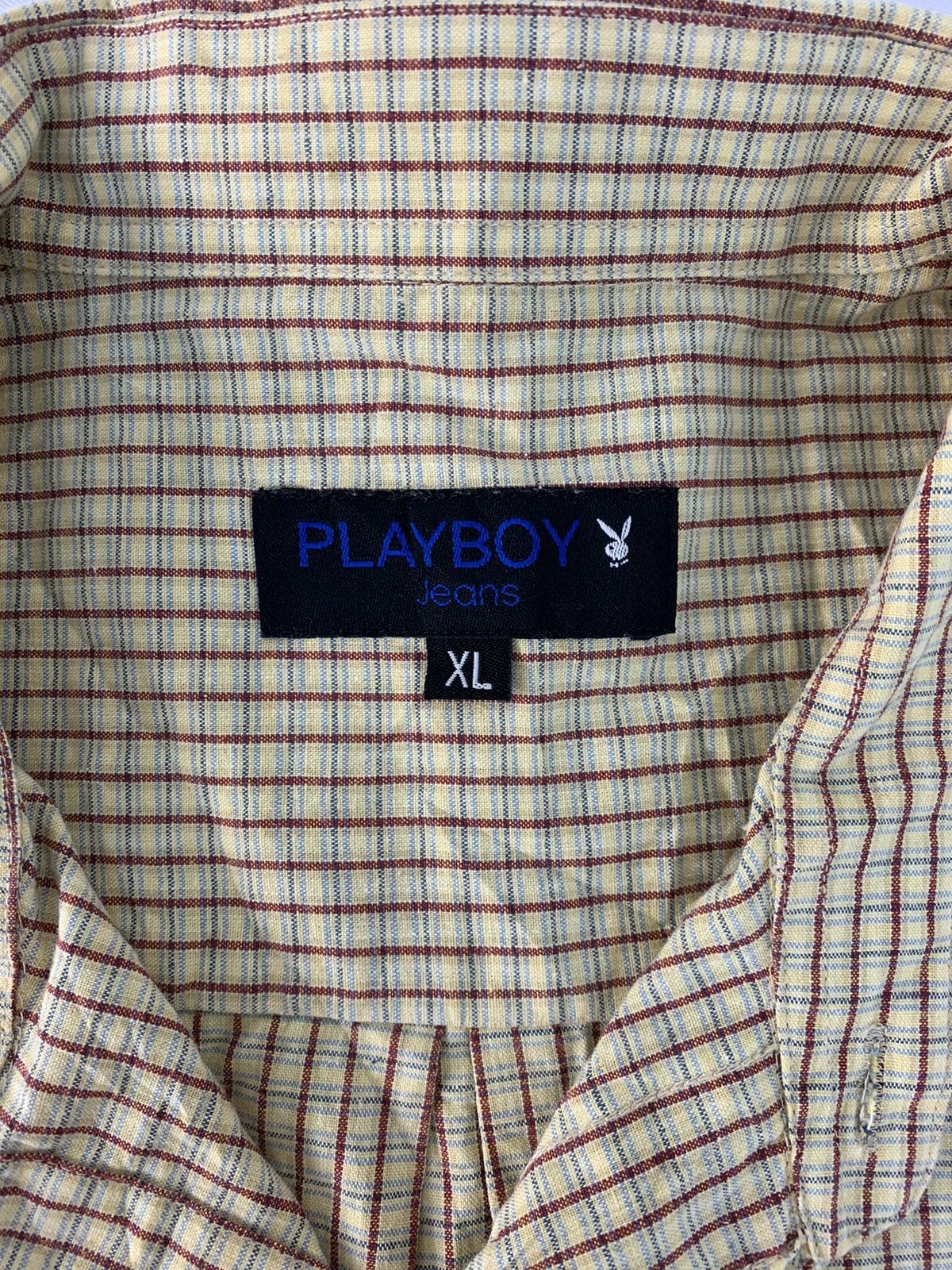 Playboy 90s Playboy Plaid Mini Checked Single Pocket Button Up Shirt Size US XL / EU 56 / 4 - 4 Thumbnail