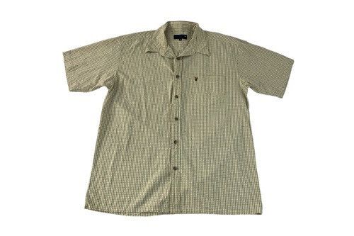 image of Hype x Playboy 90's Playboy Plaid Mini Checked Single Pocket Button Up Shirt, Men's (Size XL)